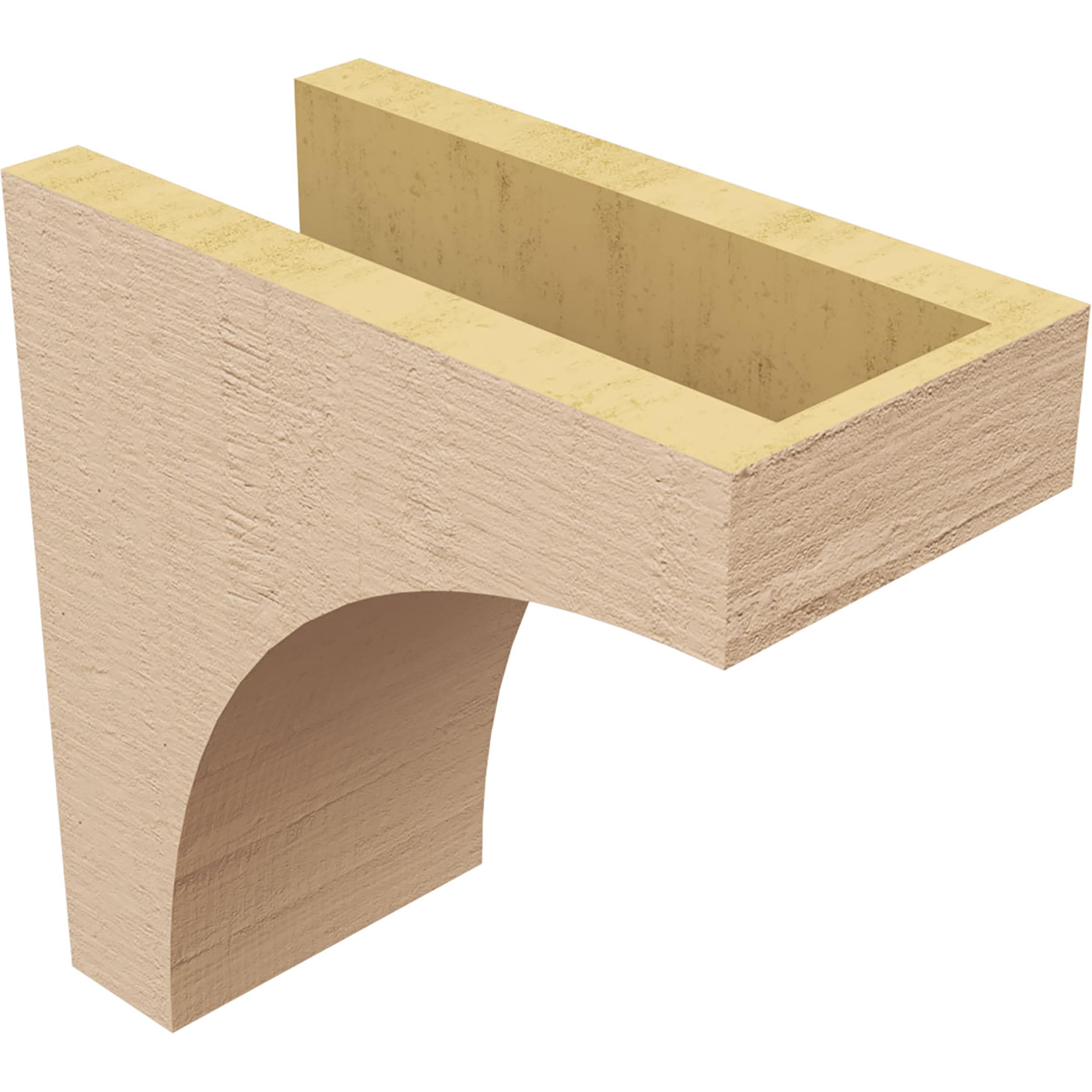 Ekena Millwork CORU05X10X10HUNRCPR corbels - View #5