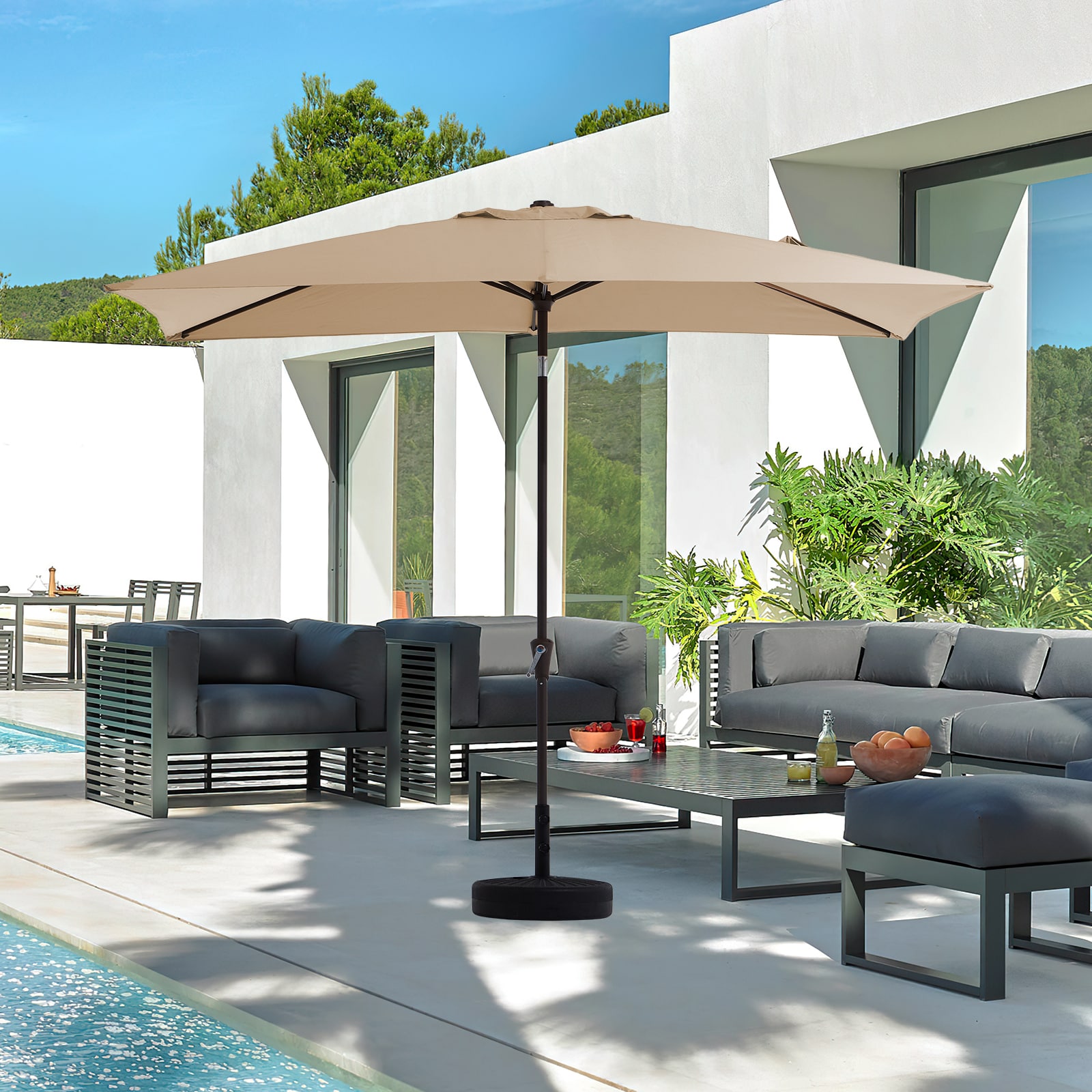 JEAREY JE-QTZZS-6.5X10FT-BE Umbrellas-2 - View #3