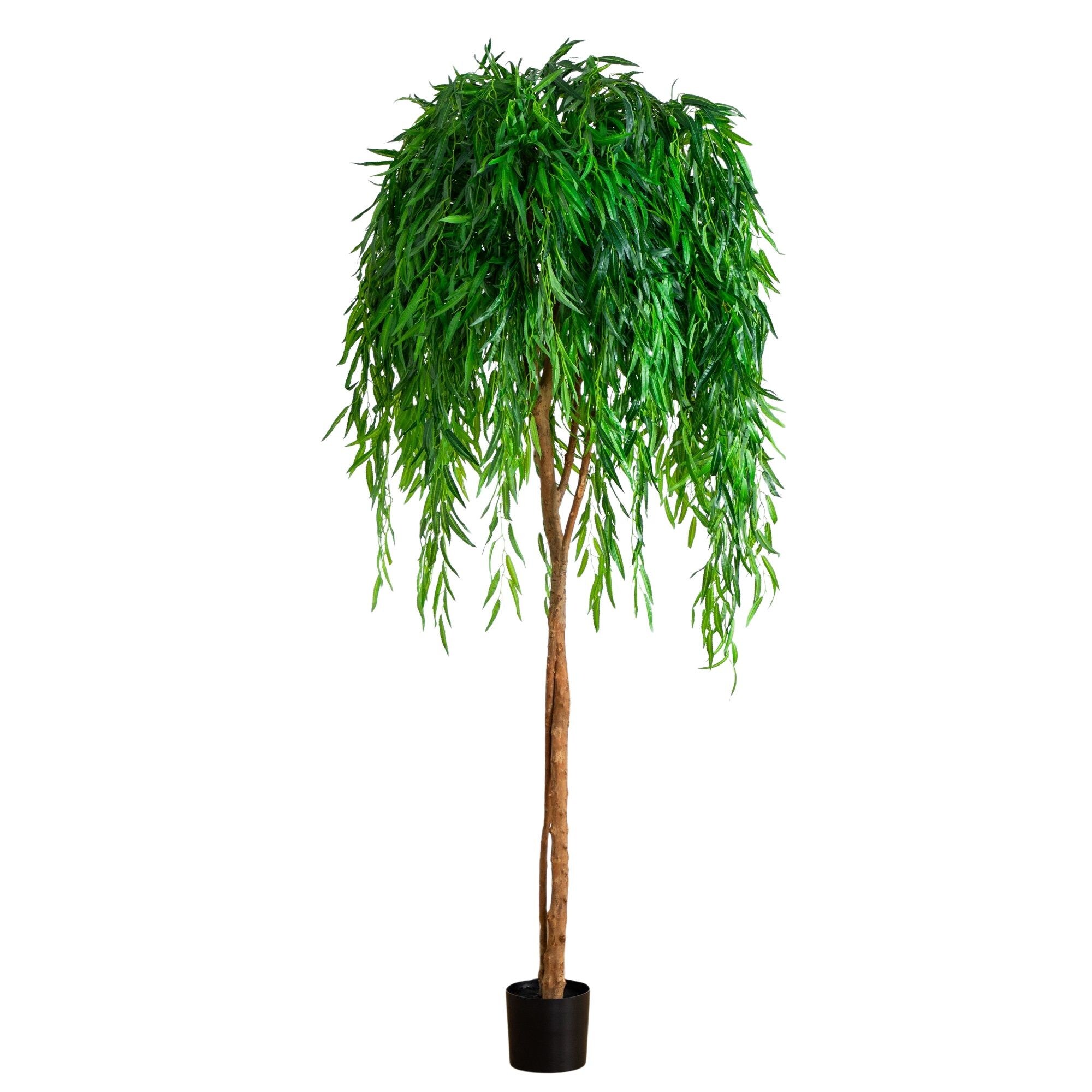 Nearly Natural 9168 84-in Green Indoor Floor Mixed greenery Artificial tree