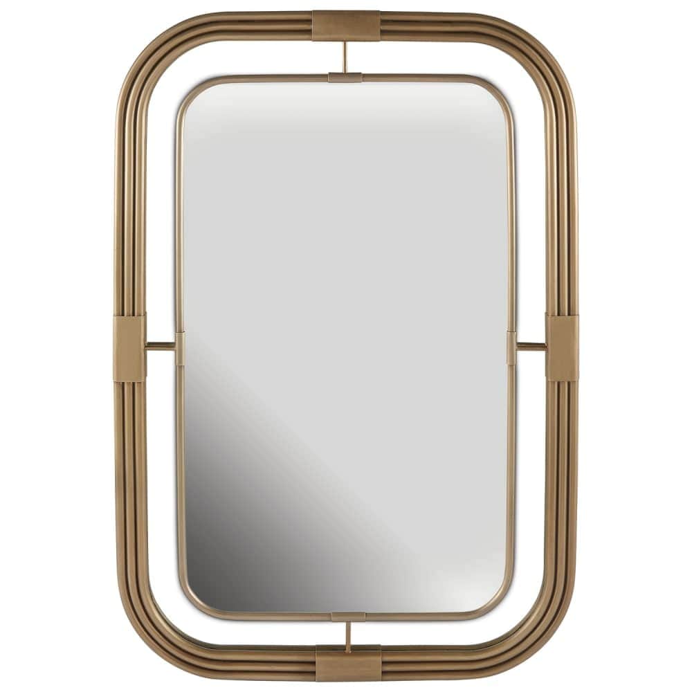 Capital Lighting  730201 281/4 Inch W x 421/4 Inch H Modern Rectangular Steel Framed Bathroom Mirror