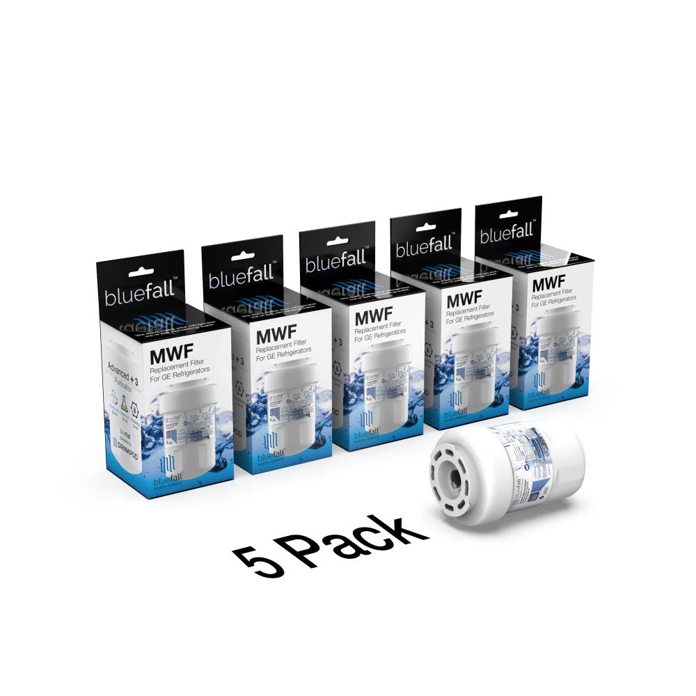 Bluefall BF-GE-MWF-5PACK Twist-in Refrigerator Water Filter GE-MWF 5 -Pack