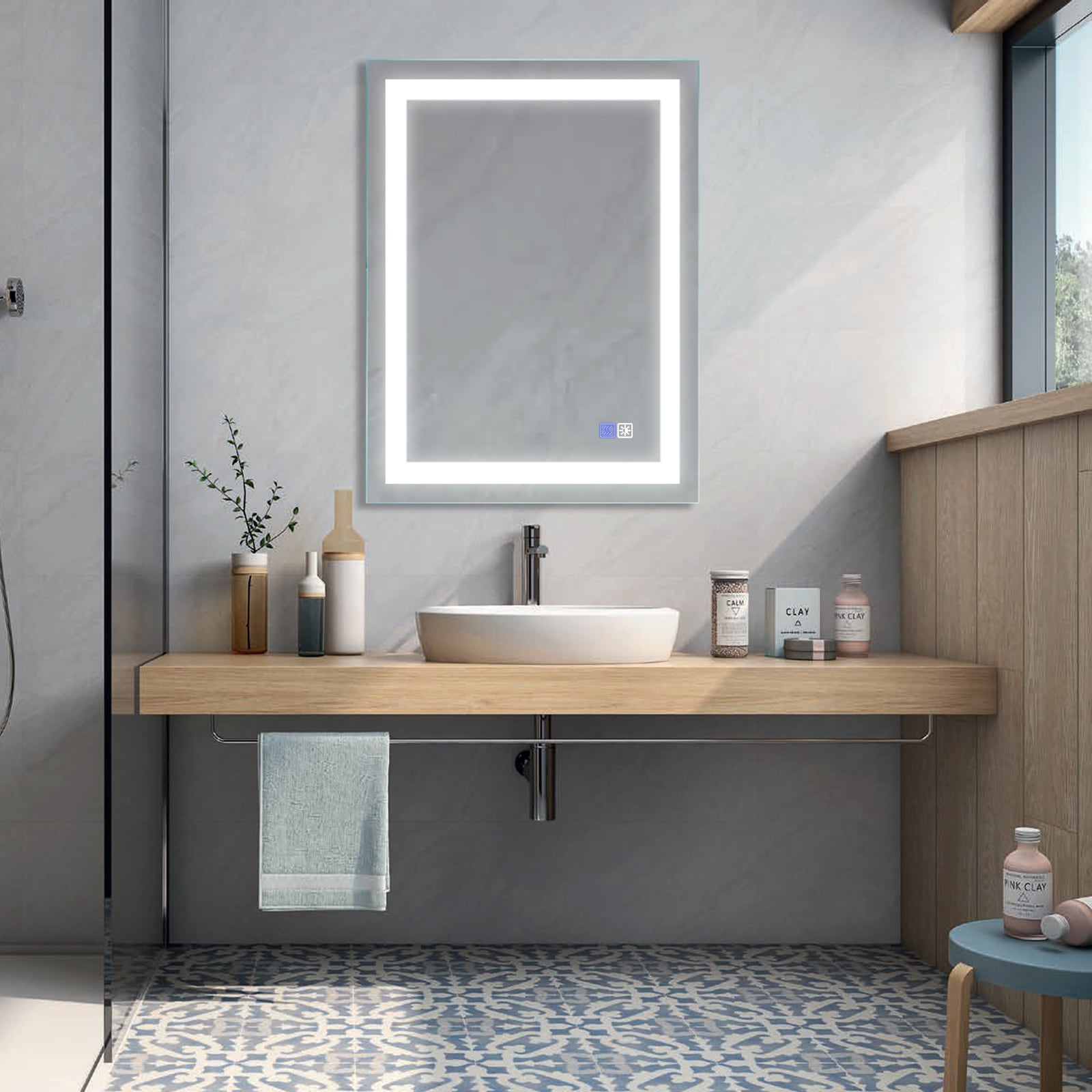 Forclover JSEXDH2432-3X Framed-Bath-Mirrors - View #9