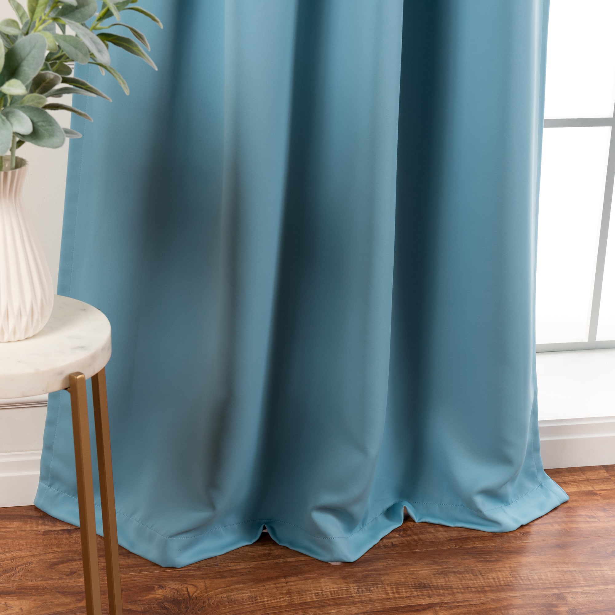 Best Home Fashion SOLID-96-OCEAN curtains - View #6