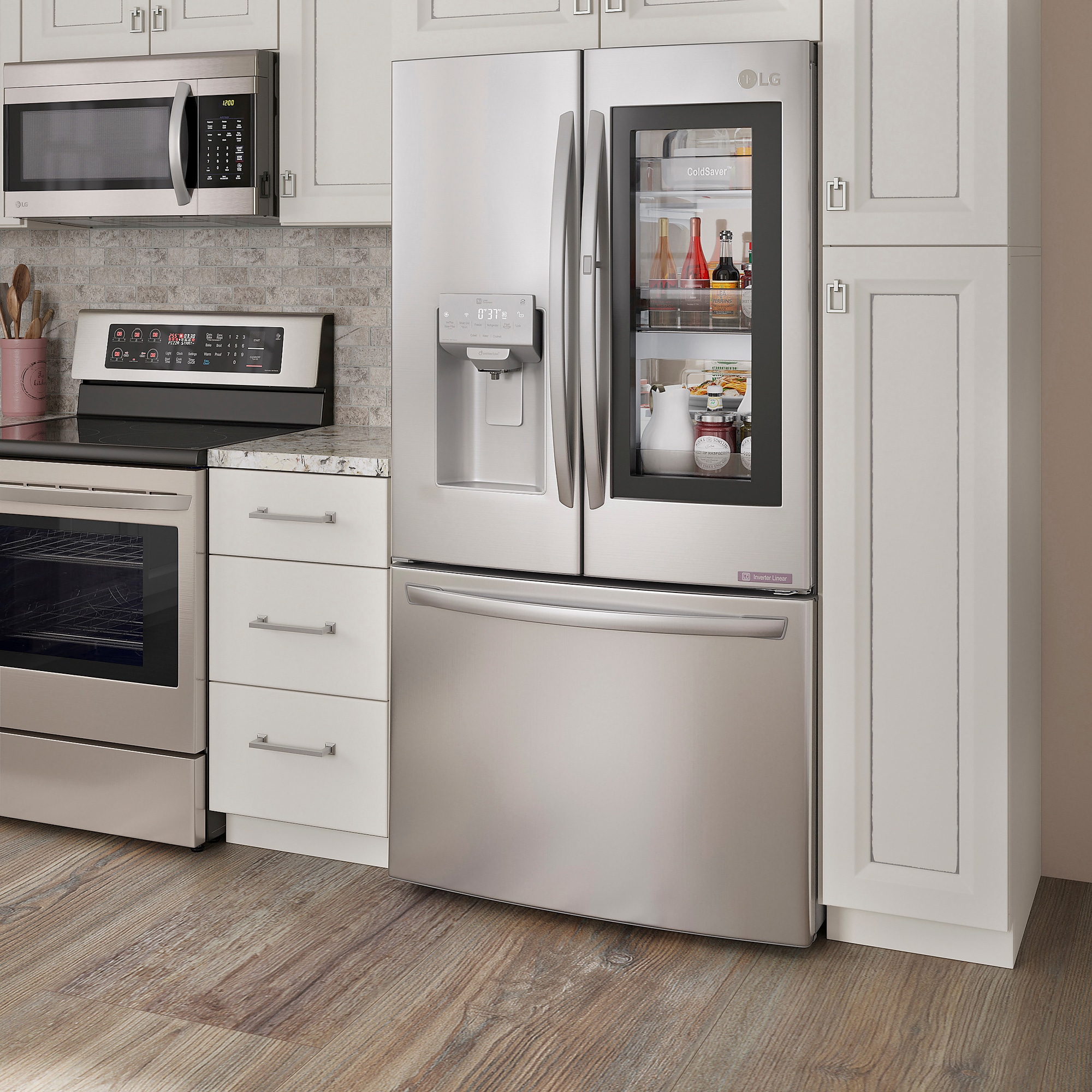 LG 26 cu. ft. Smart InstaView Counter-Depth MAX French Door Refrigerator