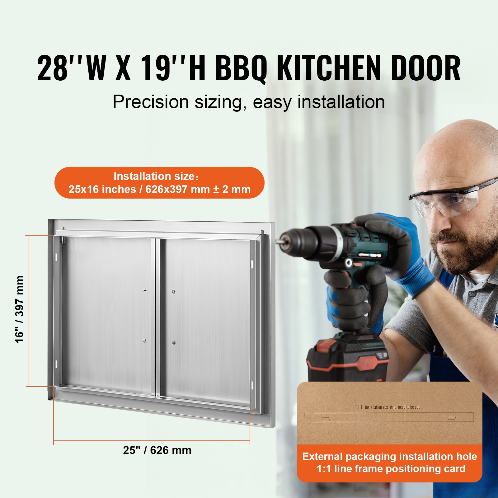 VEVOR SMMBSCJMYS28MXG56V0 Builtin-Grill-Cabinet-Parts - View #5