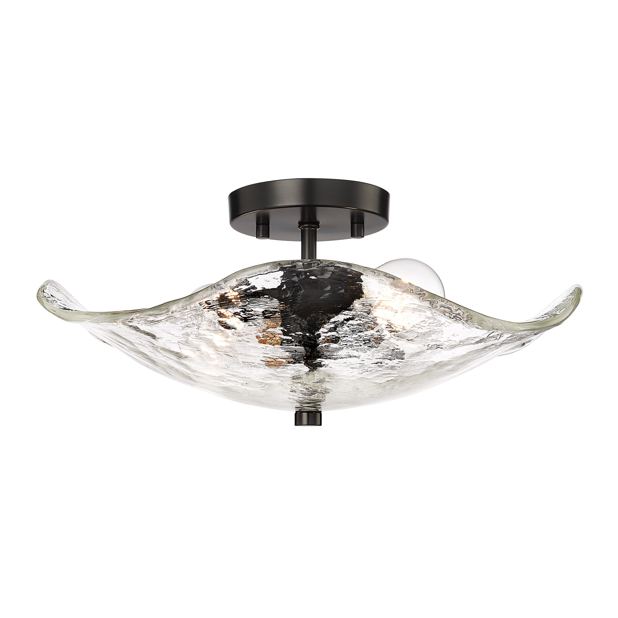 Golden Lighting 1140-SF BLK-HWG flushmounts - View #2