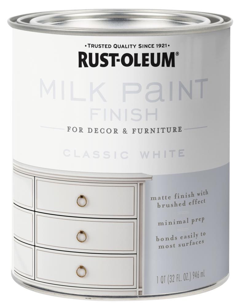 Rust-Oleum Linen White Acrylic Chalky Paint (1-Quart) in the Craft
