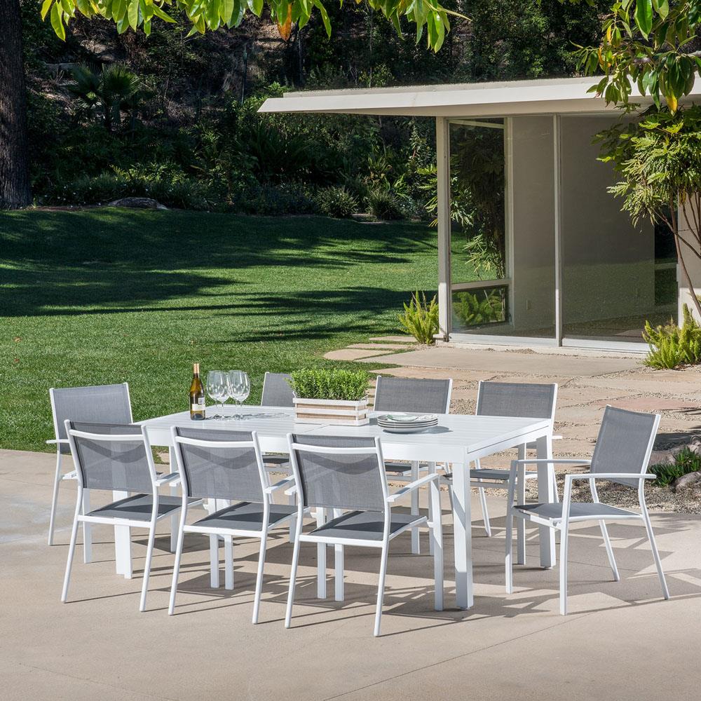 Mod Furniture HARPDN9PC-WHT Patio-Dining-Sets - View #8
