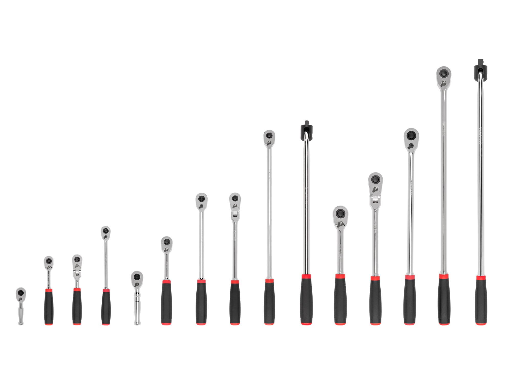 TEKTON 15-Piece 90-Tooth 1/2-in, 3/8-in, 1/4-in Drive Comfort Grip Handle Flexible Head Ratchet Set SDR99904 Sansujyuku sansujyuku.com