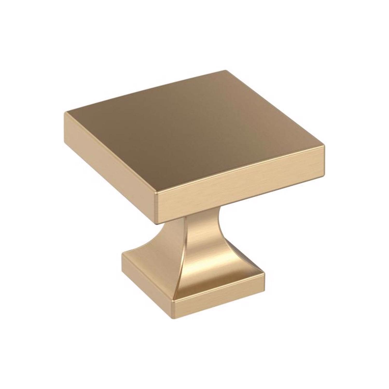 Amerock  Pedestal Transitional Square Cabinet Knob 1 in. Champagne Bronze 1 pk