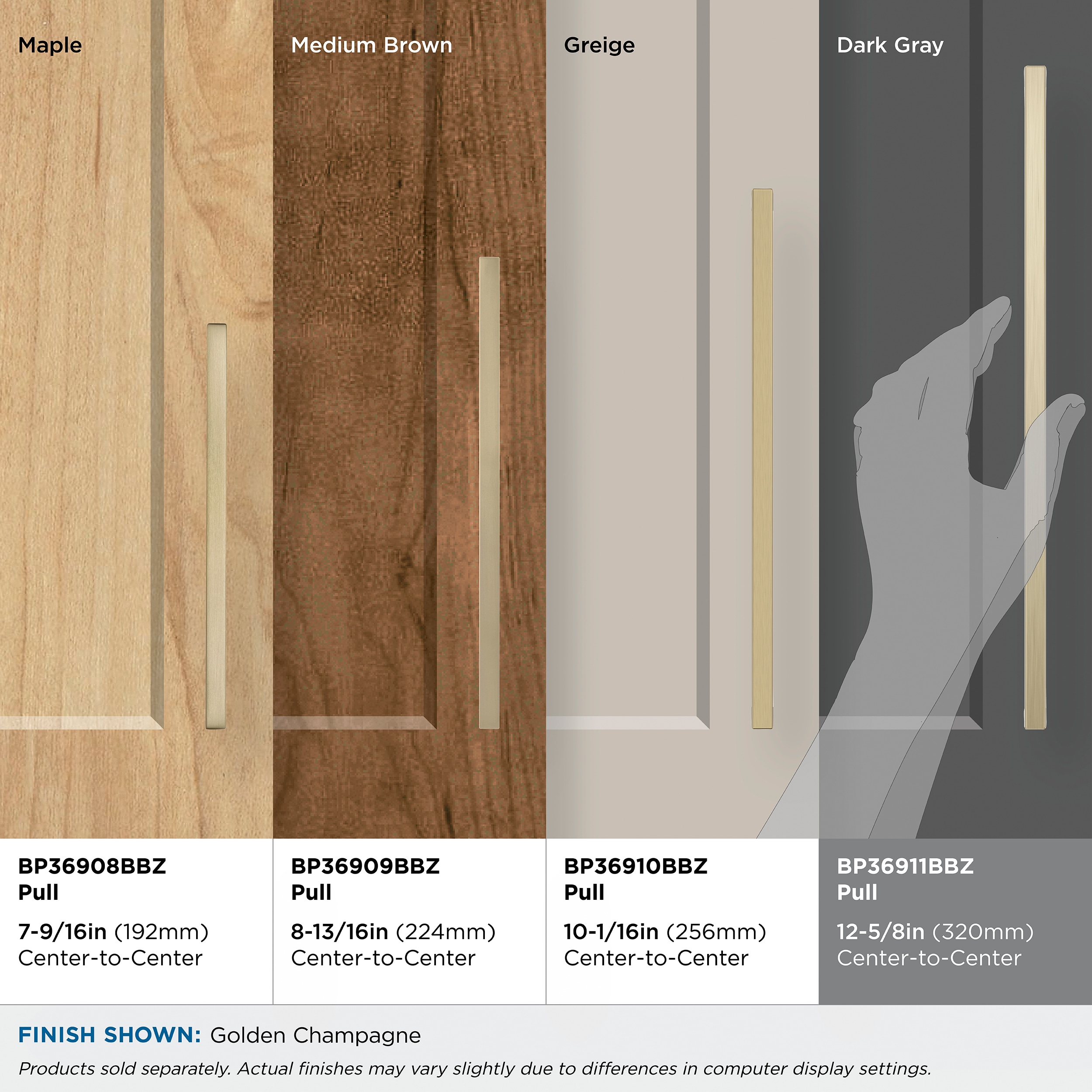 Amerock BP36911BBZ Cabinet-Pulls - View #7