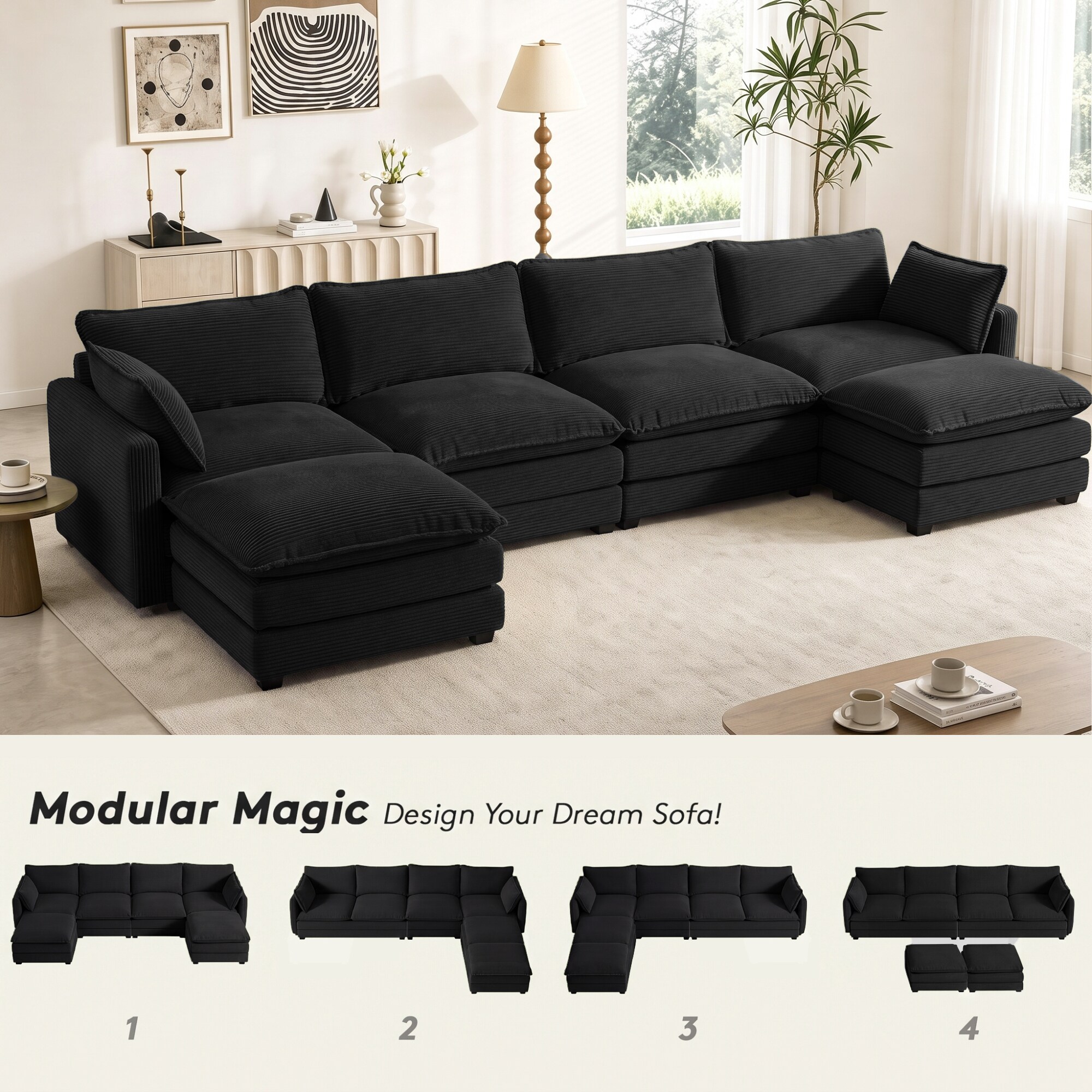 VOUA SAF-WNSZJ-BE Sofas-Loveseats - View #5