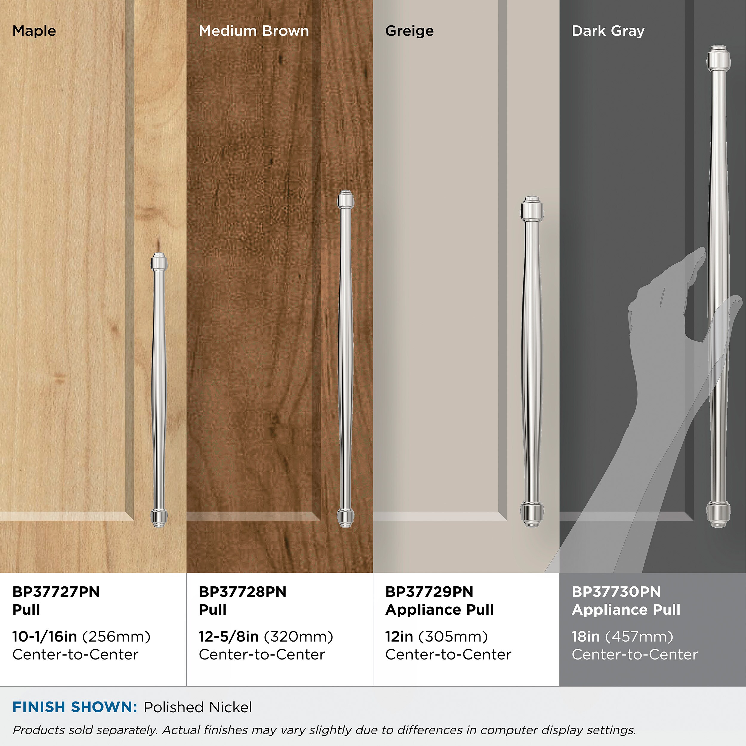 Amerock BP37730PN Cabinet-Pulls - View #7