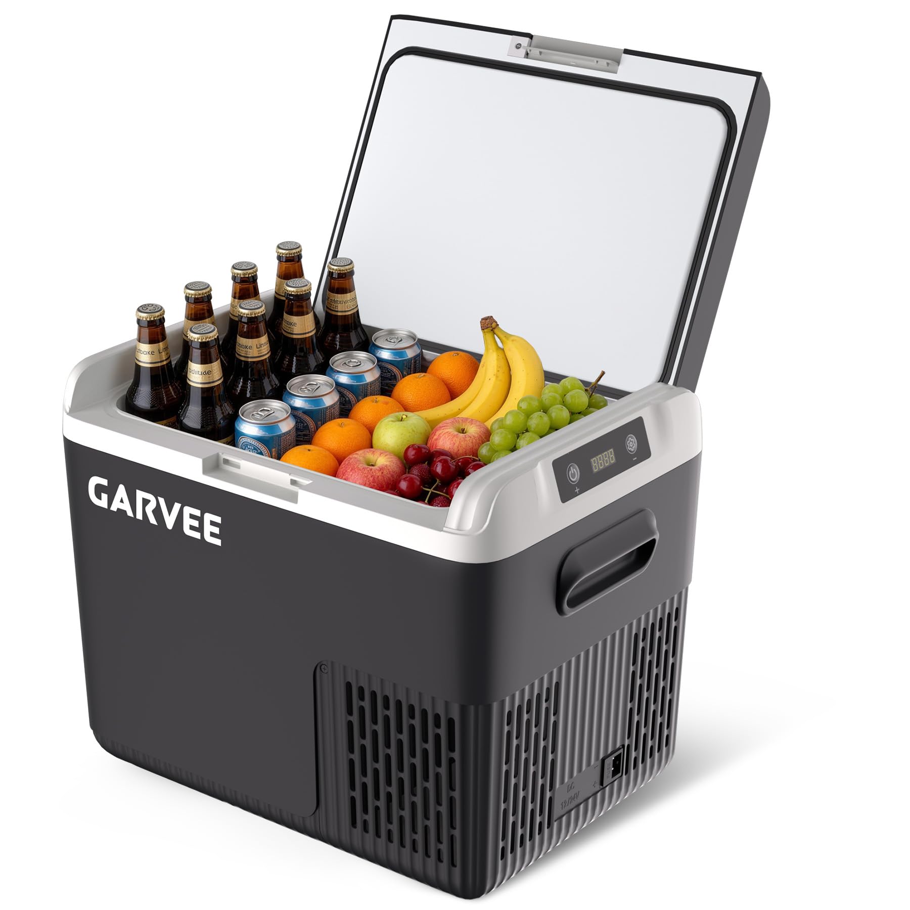 Garvee Portable Car Refrigerator G18 Compact Car Fridge Black Without Handle US Version #G18 BLACK