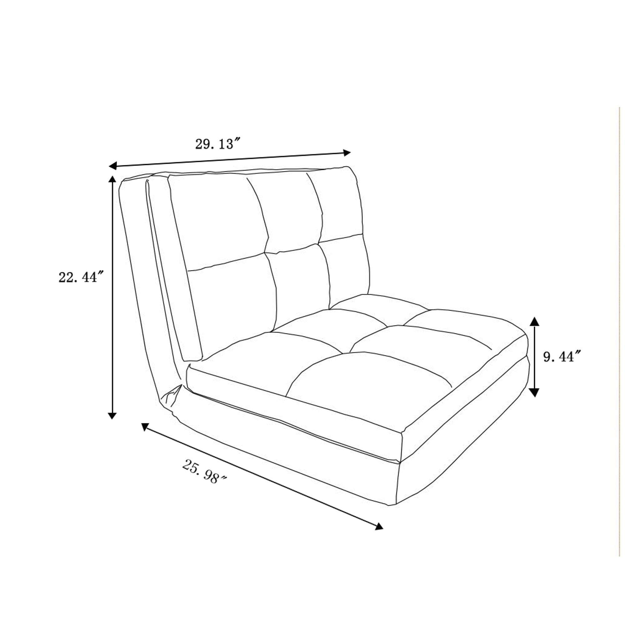 Loungie FC40-09BK-LS Bean-Bag-Chairs - View #8