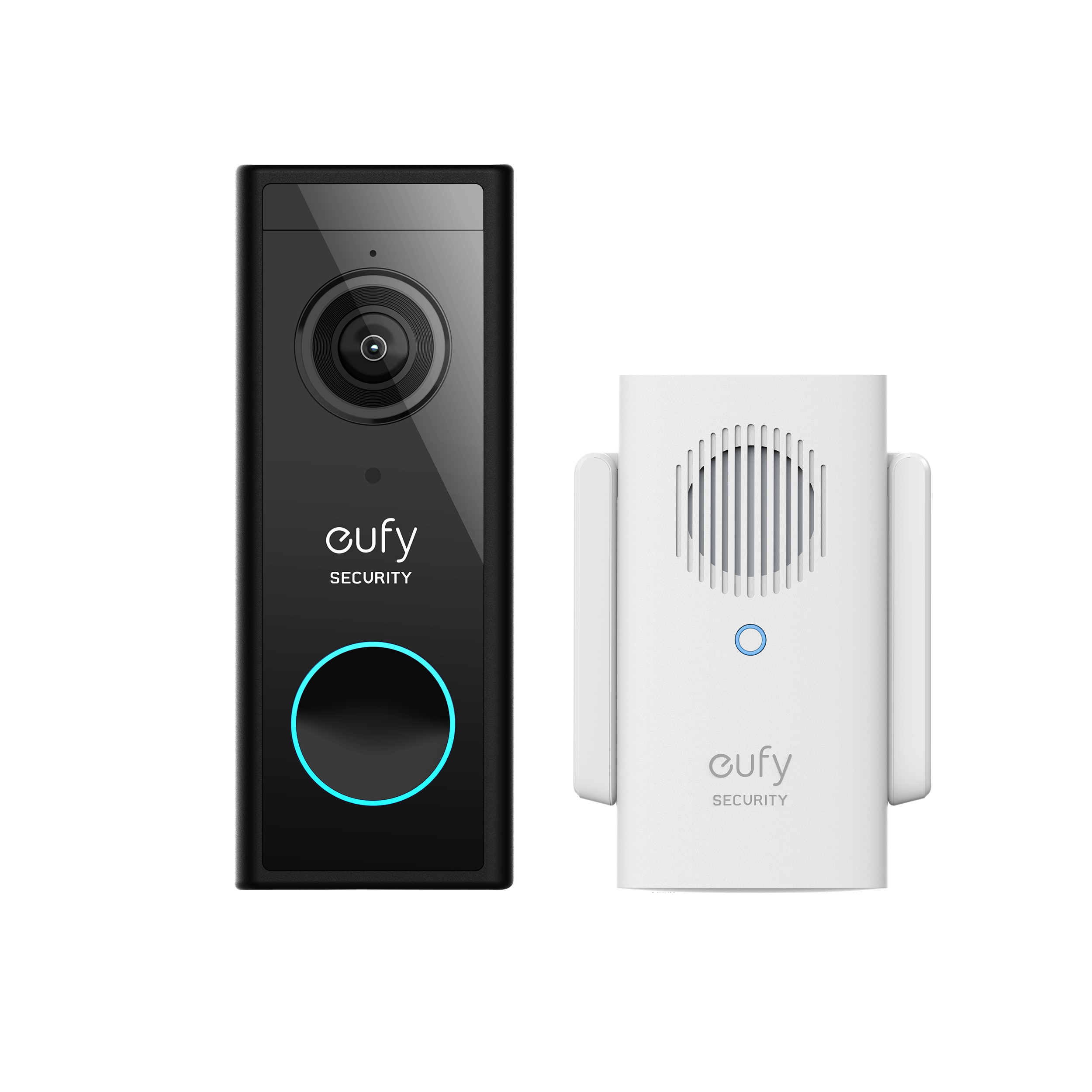 eufy Security Video Doorbell 1080p Wireless Wi-Fi Compatible Smart Video  Doorbell in Black in the Video Doorbells department at