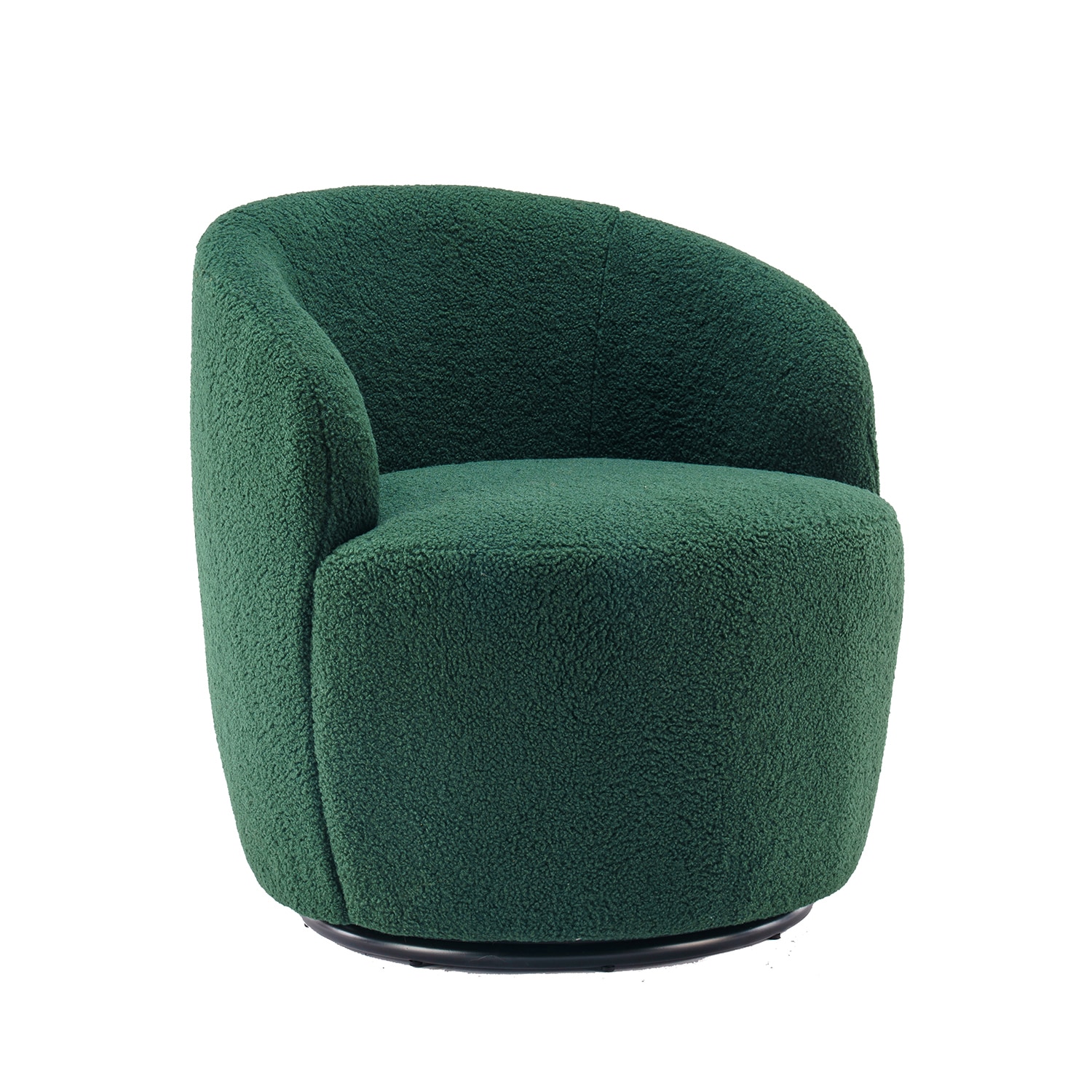 Bybafun YA6100026 Modern Green Swivel Accent Chair