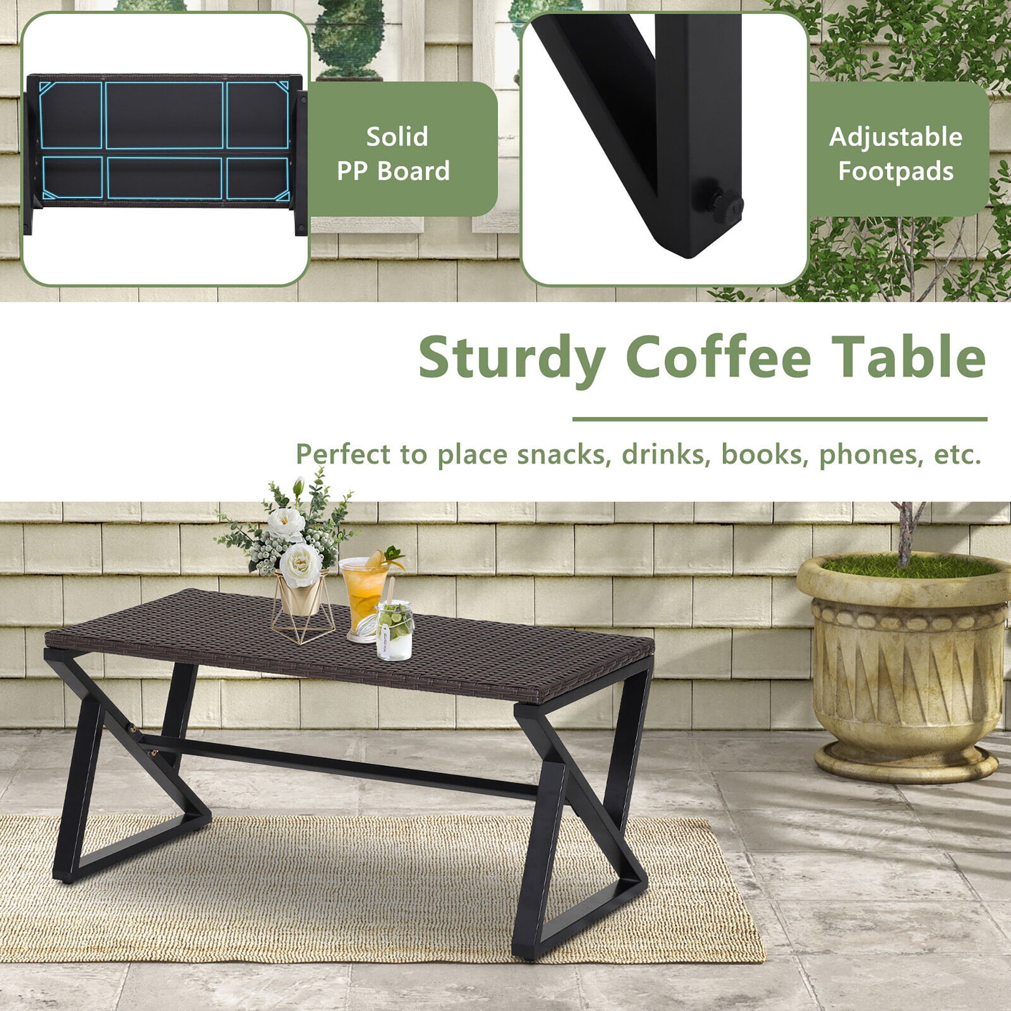 Forclover HYFL-741+ Patio-Conversation-Sets - View #4