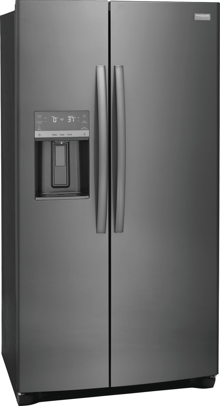 Frigidaire Gallery® 25.6 Cu. Ft. Black Stainless Steel Side-by-Side  Refrigerator