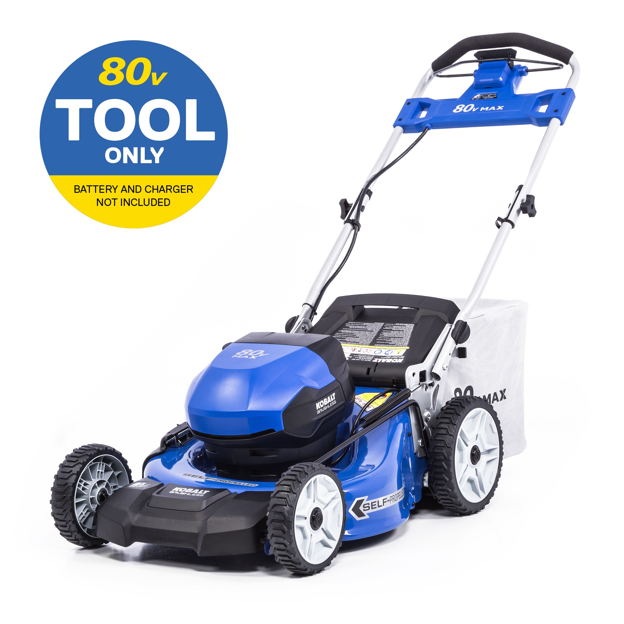 80-volt 21-in Cordless Self-propelled Lawn Mower (Bare Tool) | - Kobalt KMP 2181-06