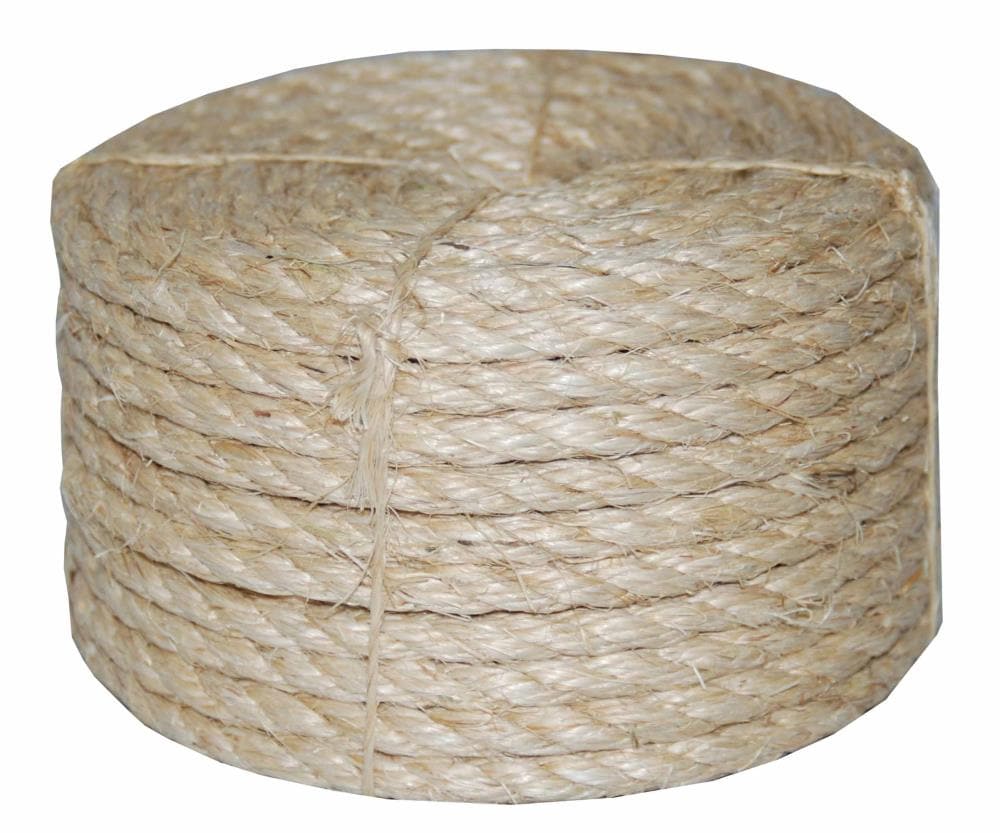 T.W. Evans Cordage 0.375-in x 100-ft Twisted Sisal Rope (By-the-Roll)