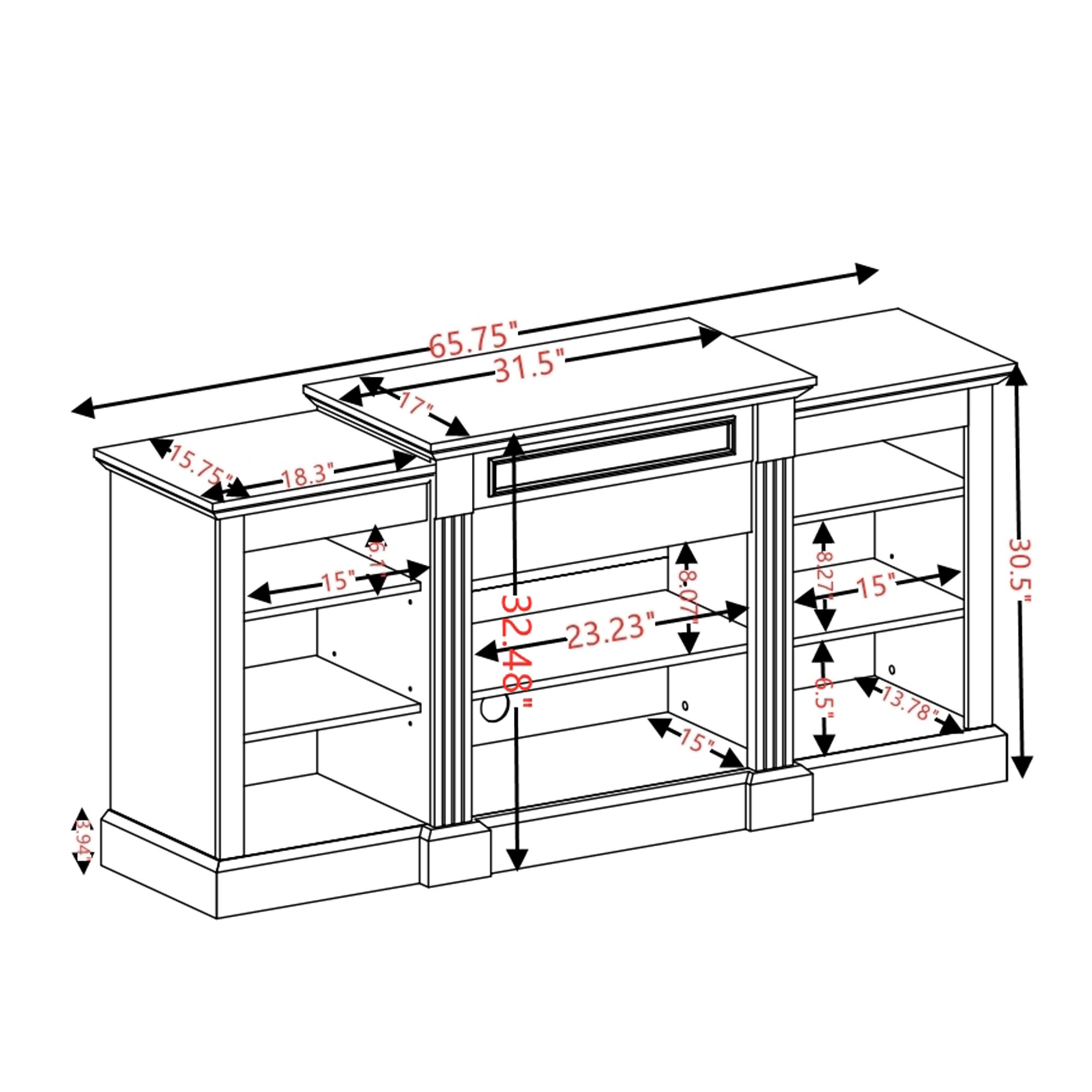 SINOFURN SYA170016WD Electric-Fireplaces - View #15