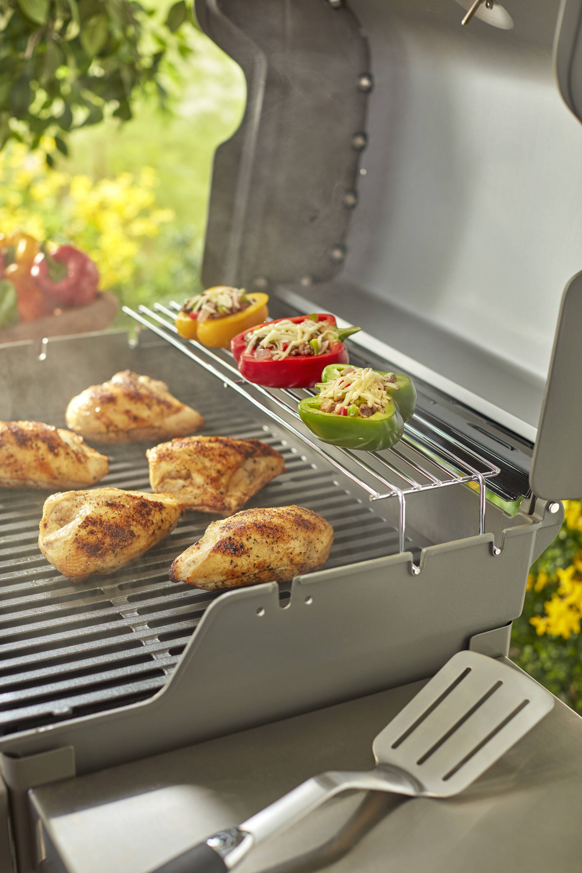 Weber 7641 Gas-Grill-Cookgrates-Warmracks - View #2