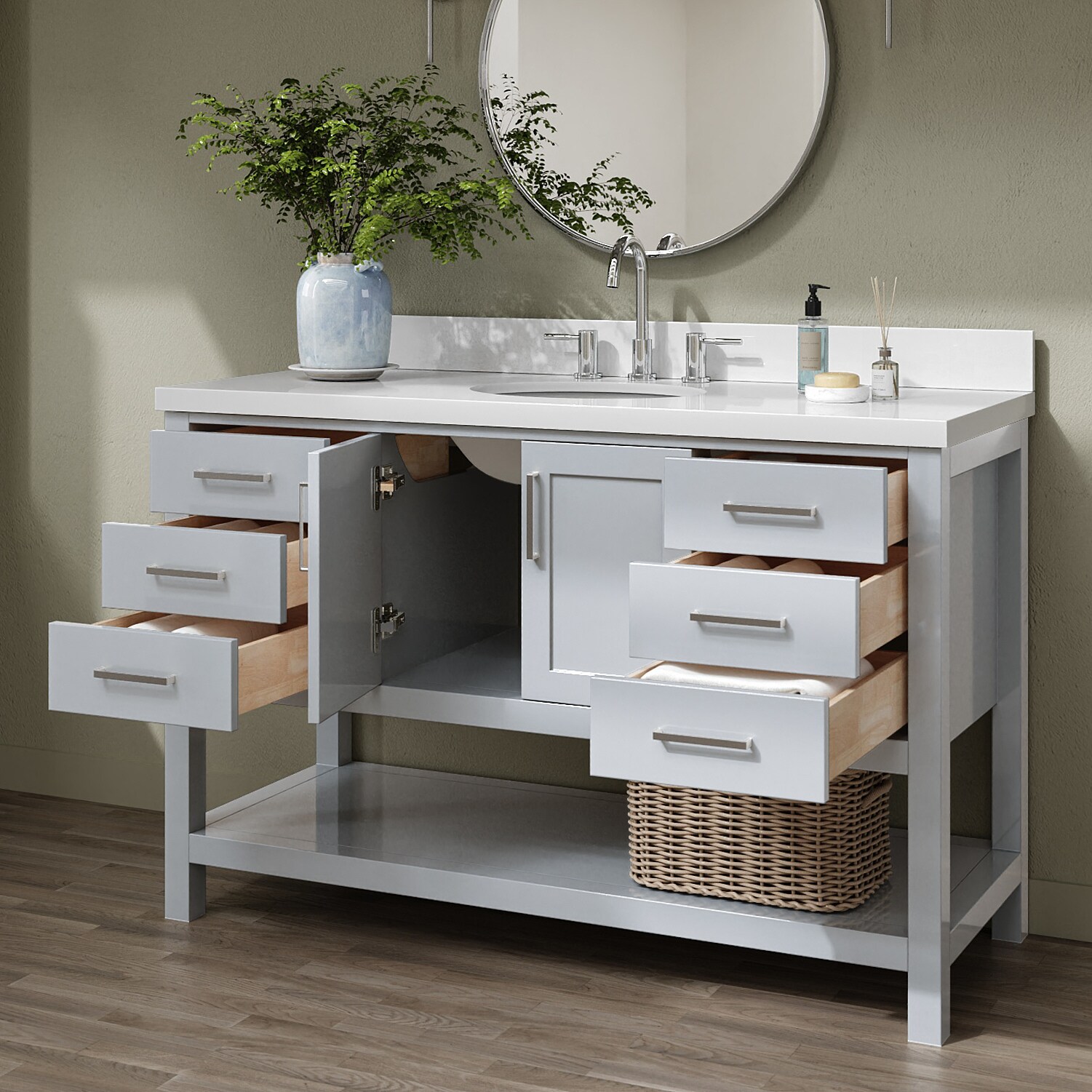 ARIEL S055SWQOVOGRY Bath-Vanity-Combo - View #2