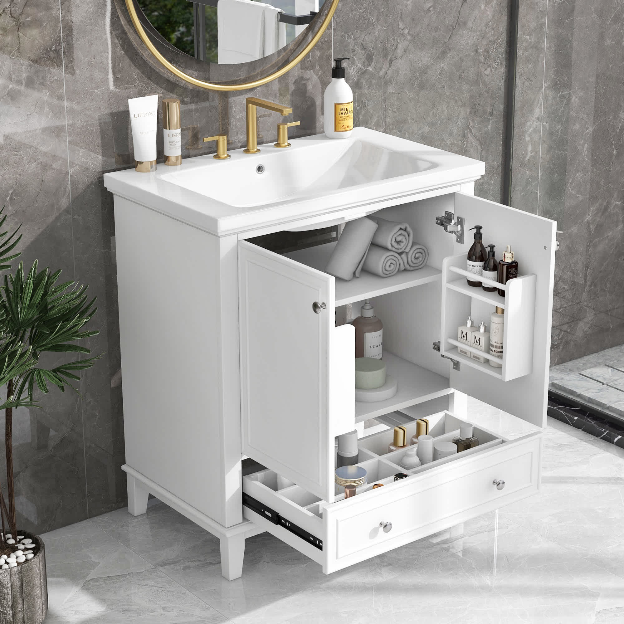 Vynxaria LEXY1231-DJYS-SZT046 Bath-Vanity-Combo - View #3