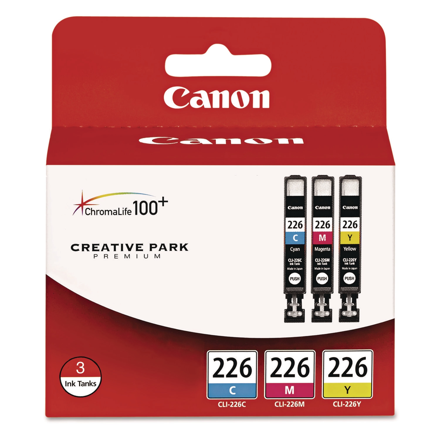 Canon 4547B005 (CLI-226) Ink Cyan/Magenta/Yellow 3/Pack