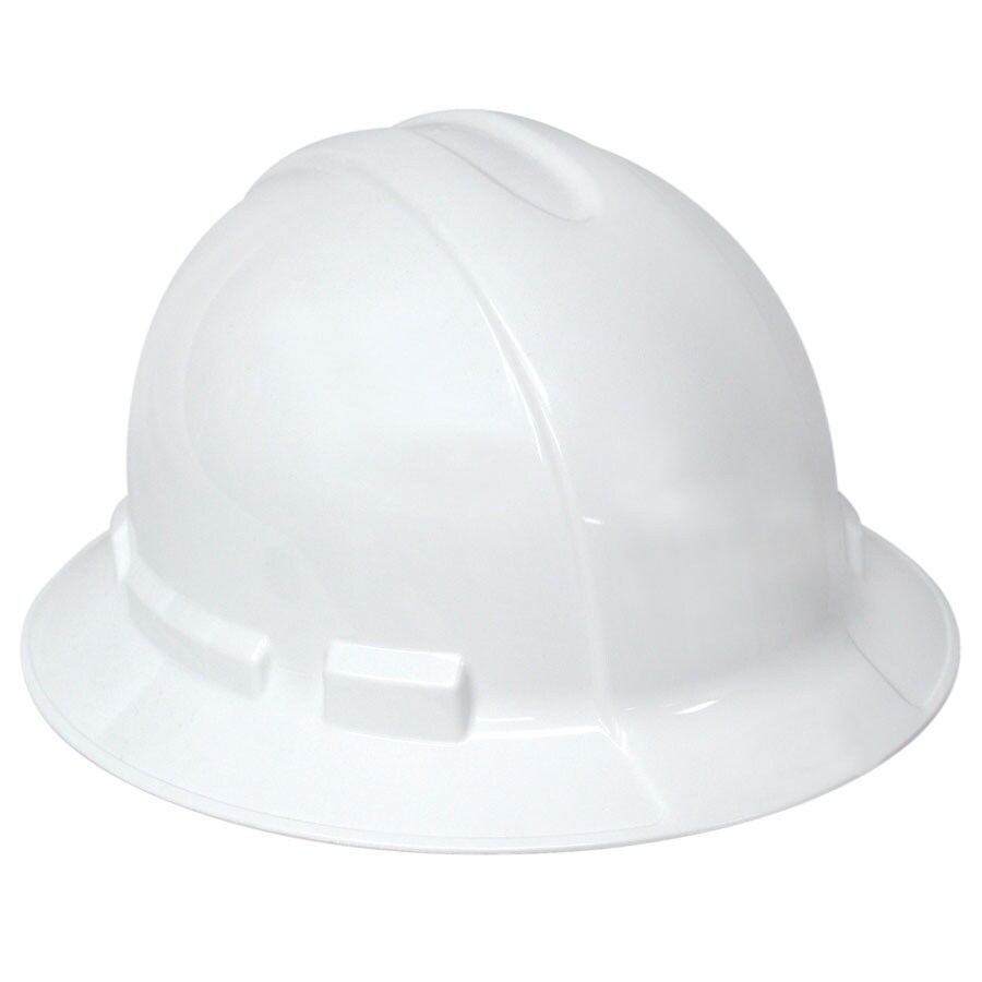 3M Full Brim Quick Adjusting Ratchet White Hard Hat in the Hard Hats ...