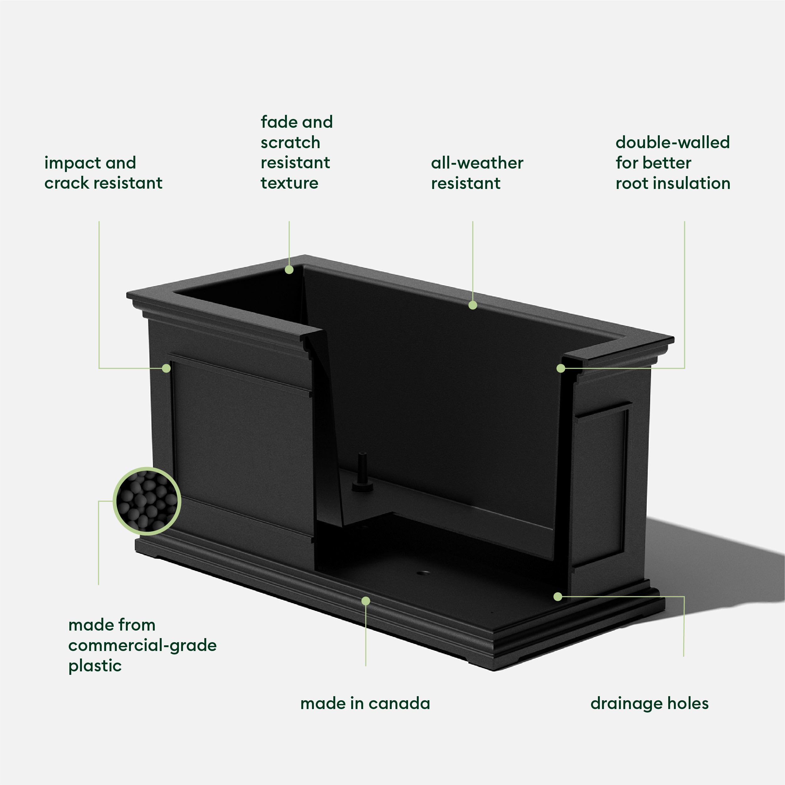 Veradek BXVLG33B Planter-Window-Box - View #2