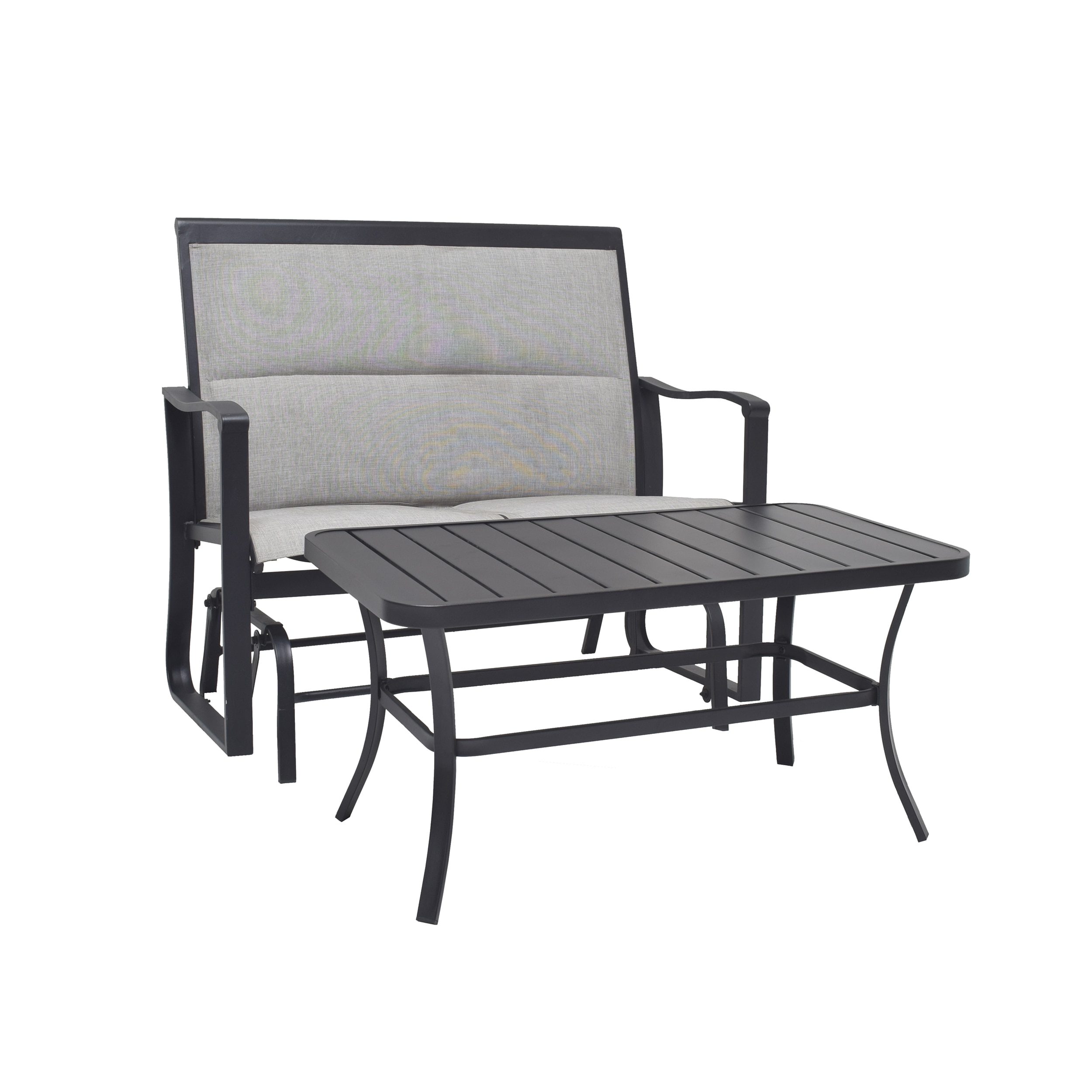 wrought iron glider lowes