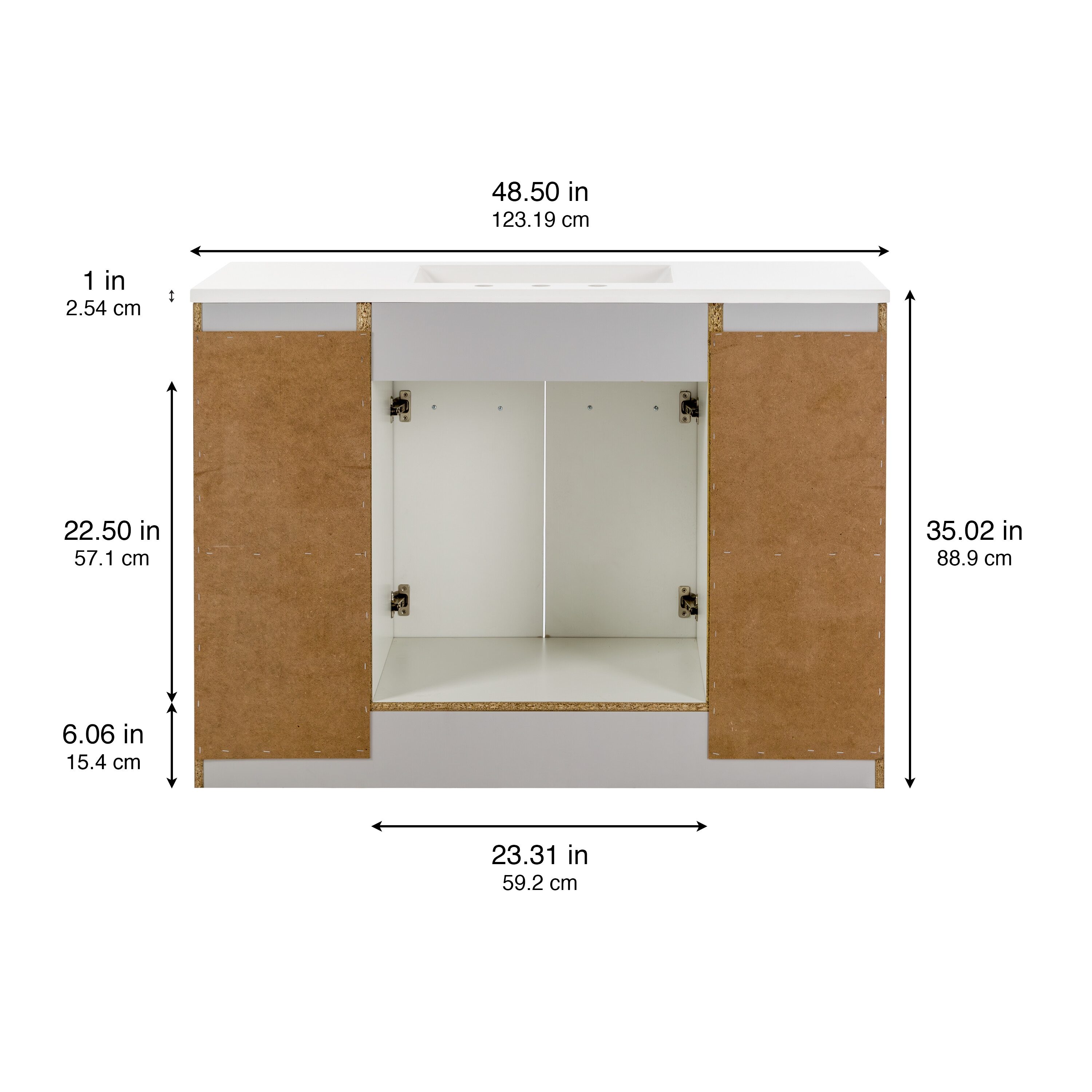 Diamond NOW PU48P2-PG Bath-Vanity-Combo - View #14