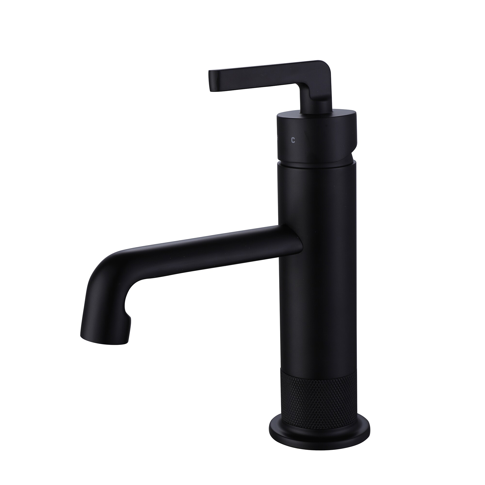 WELLFOR Deck mount bath faucet Matte Black 1-handle Single Hole Low-arc ...