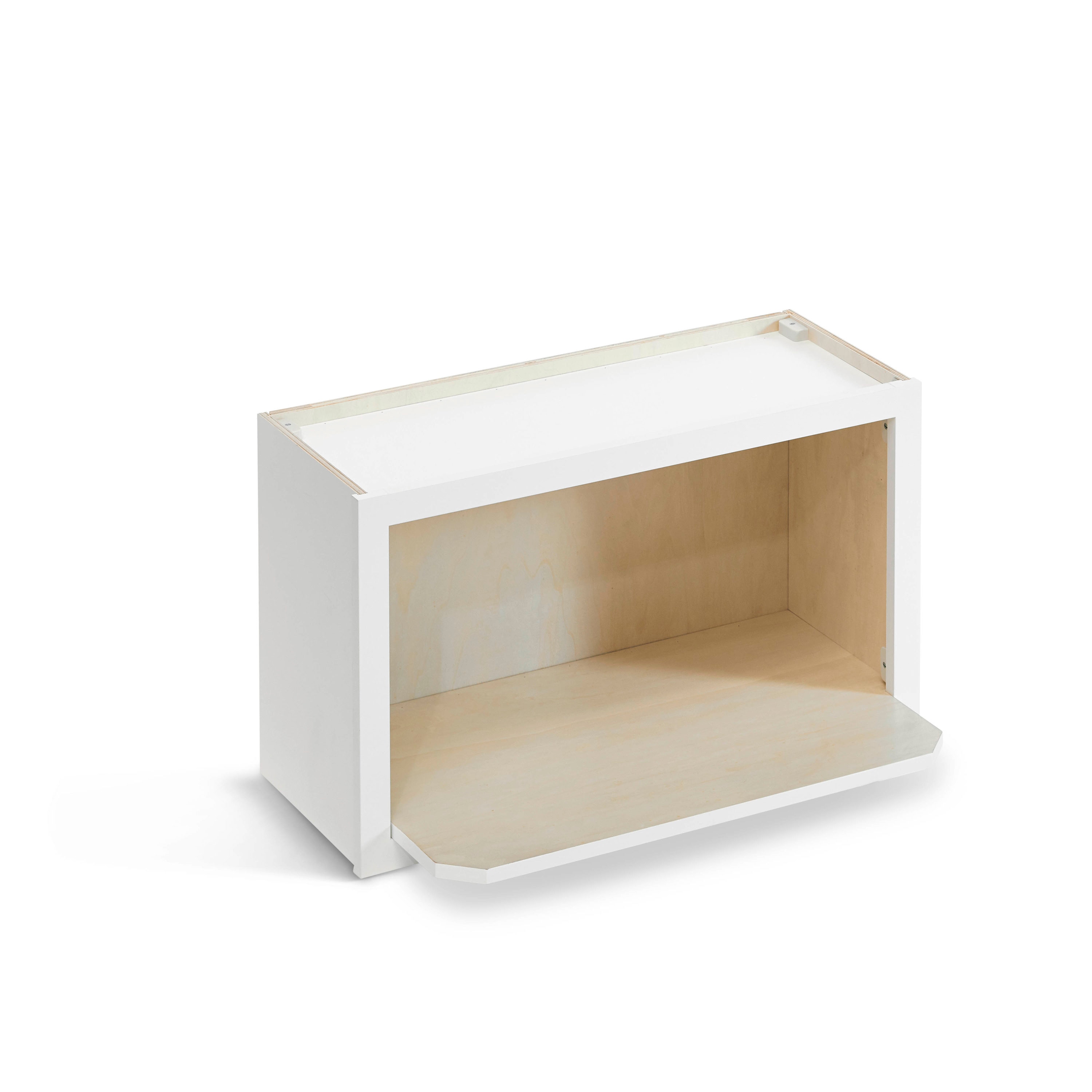 Valleywood Cabinetry Pure White 18-in W x 18-in H x 12-in D Pure White Birch Open Cube Organizer Wall Ready To Assemble Plywood Cabinet (Flat Panel Style)