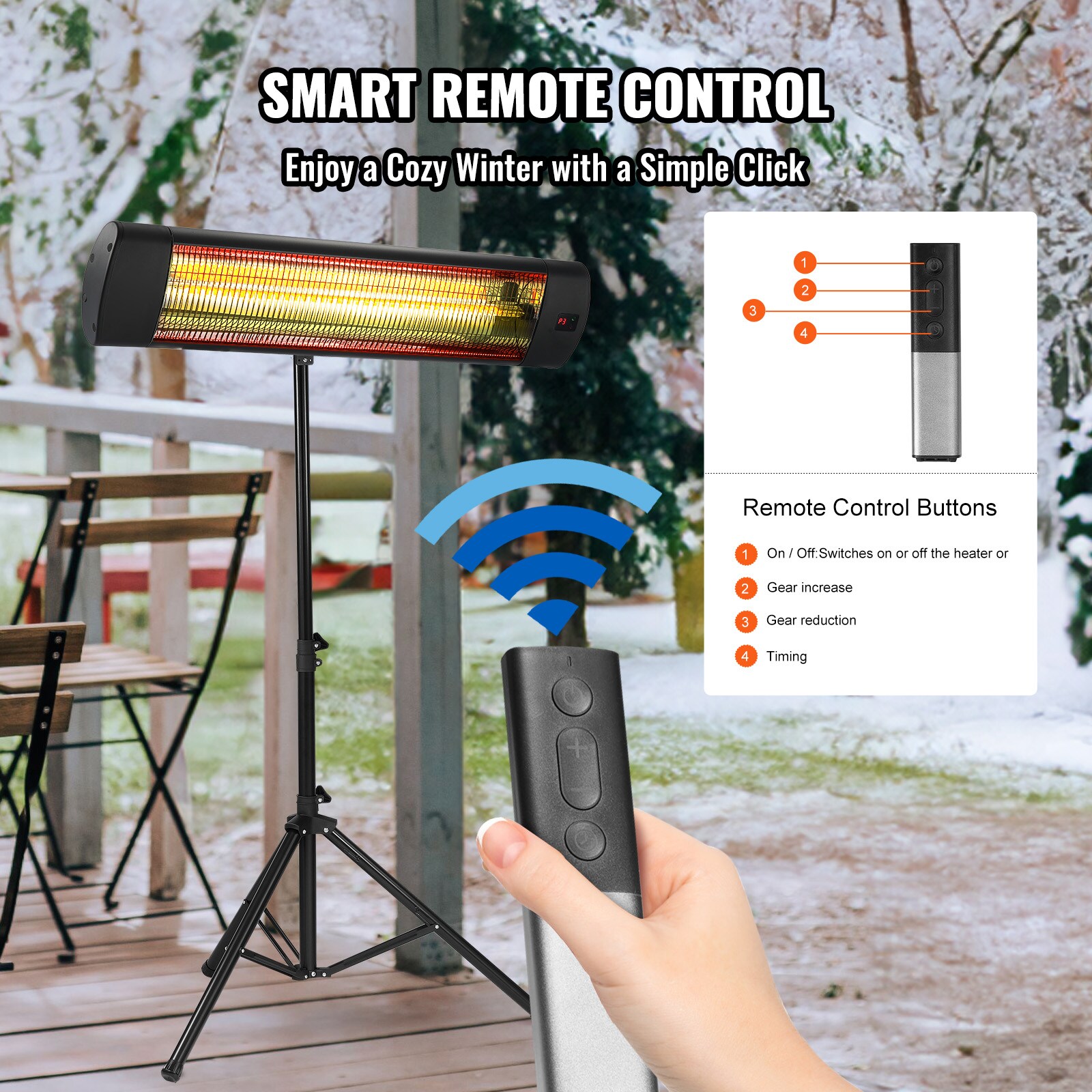VEVOR HWXJRQTXLS876NTYEV1 Portable-Electric-Heat - View #11