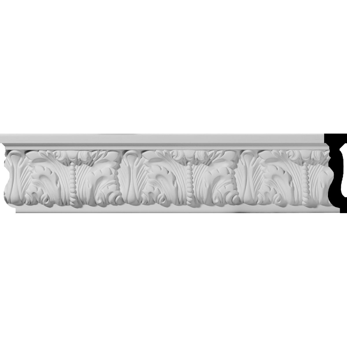Ekena Millwork MLD03X01OD-CASE-8 Odessa 3-1/2-in x 7-ft 10-1/2-in Primed Urethane MLD03X01OD Chair rail Moulding 8 -Pack