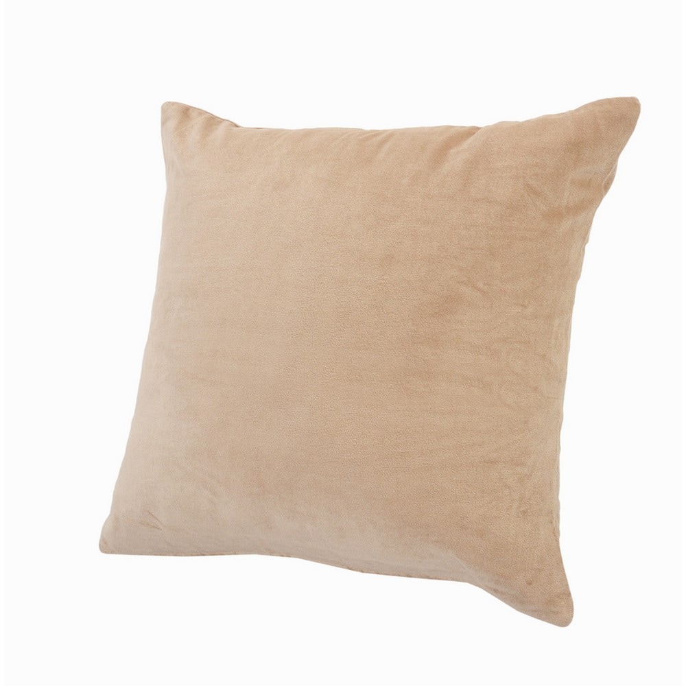 Pine Green Velvet Cotton 20" Square Throw Pillow