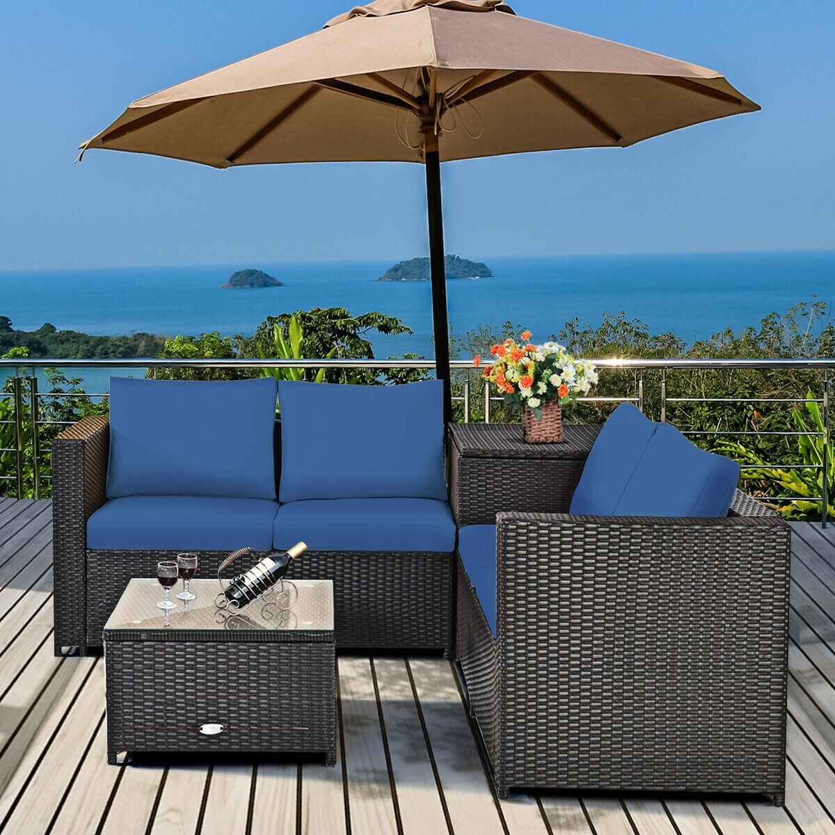 Slickblue D-CO-+YNA41766WH Patio-Conversation-Sets - View #2