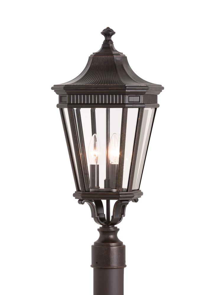 Generation Lighting OL5407GBZ Cotswold Lane 22.5-in H Grecian Bronze Hardwired Incandescent Post light
