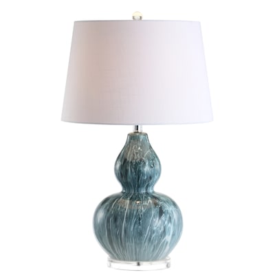 Schrikken onderzeeër Gaan wandelen JONATHAN Y Transitional 28.5-in Chrome Rotary Socket Table Lamp with Linen  Shade in the Table Lamps department at Lowes.com