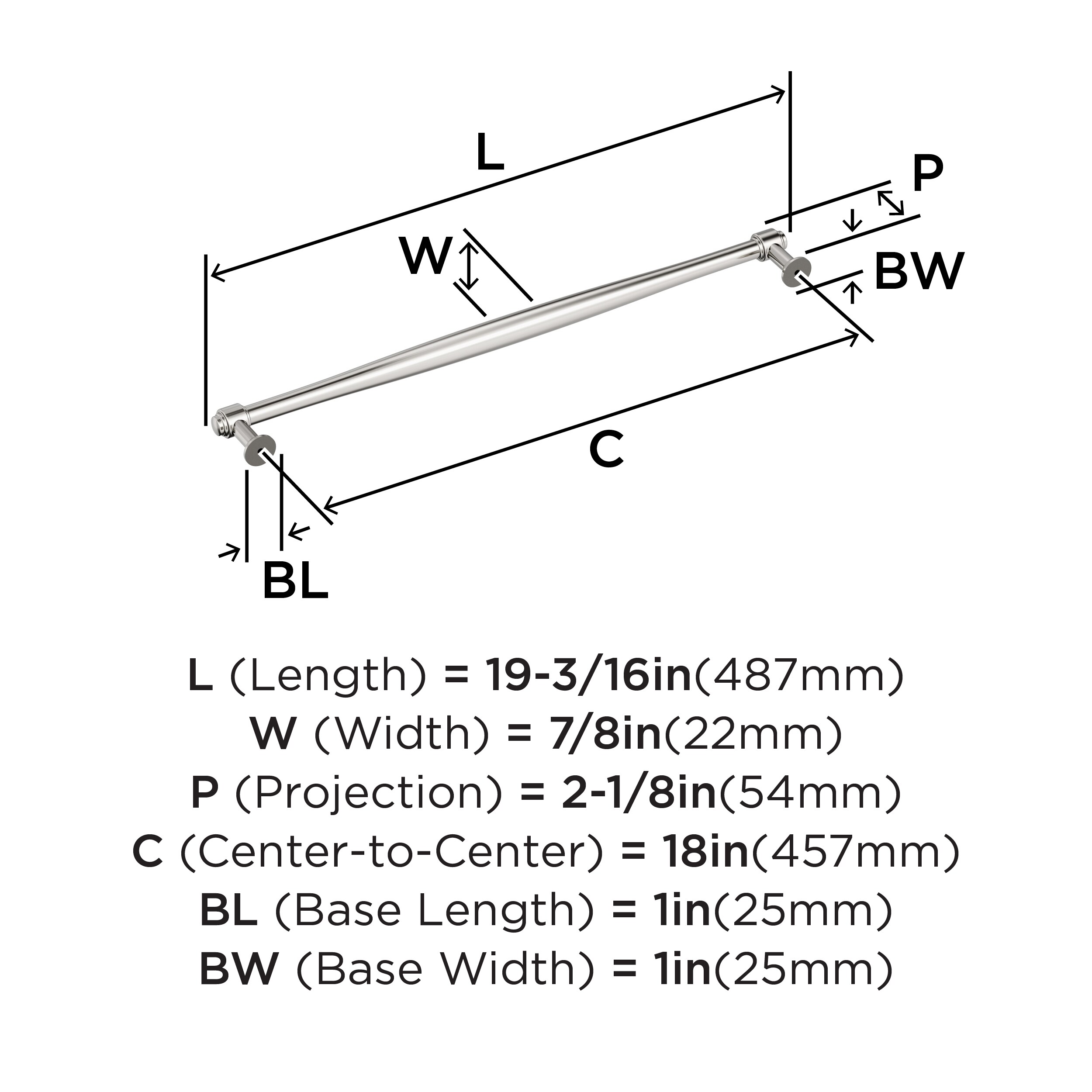 Amerock BP37730PN Cabinet-Pulls - View #4