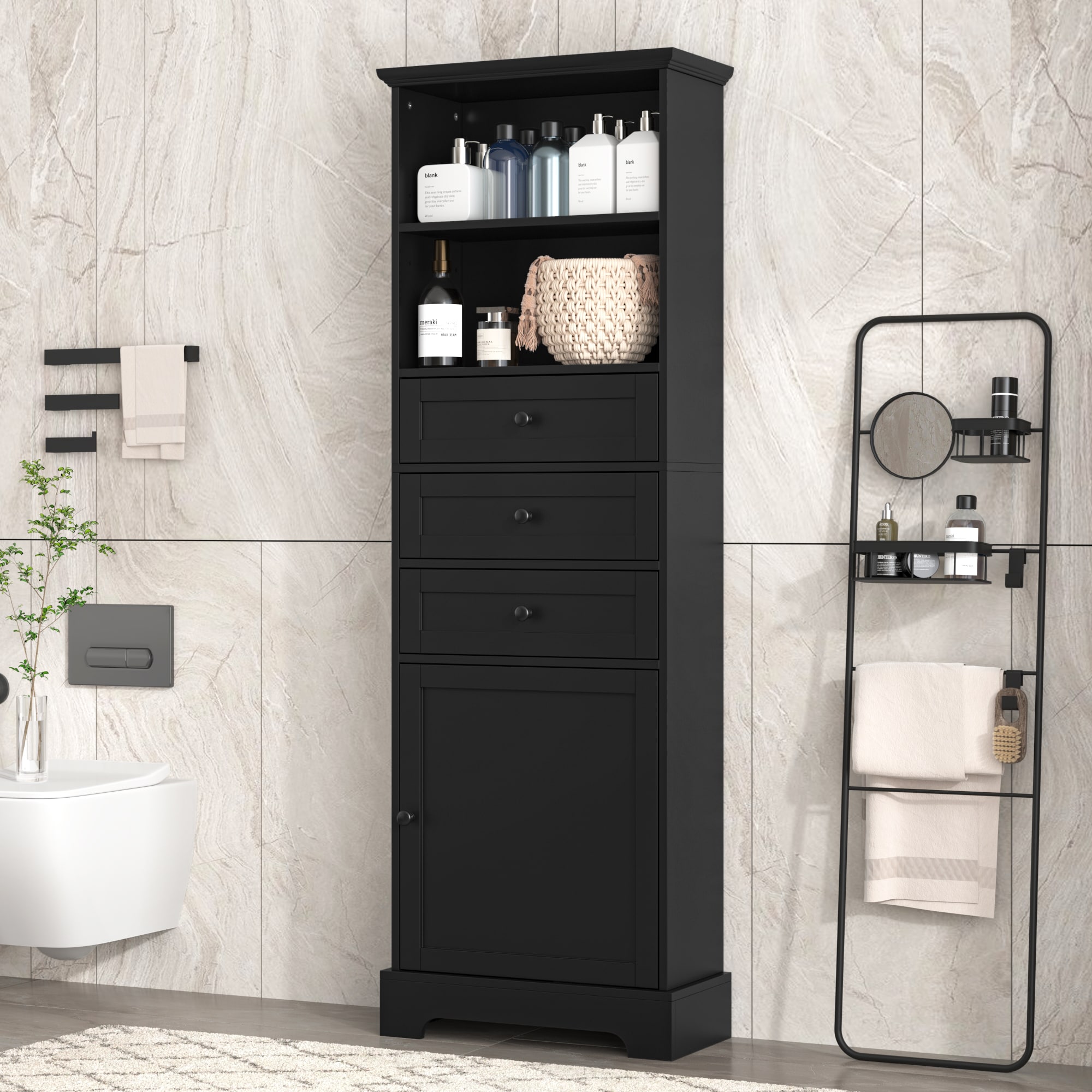GDFStudio 329638 Bathroom-Wall-Cabinets - View #3