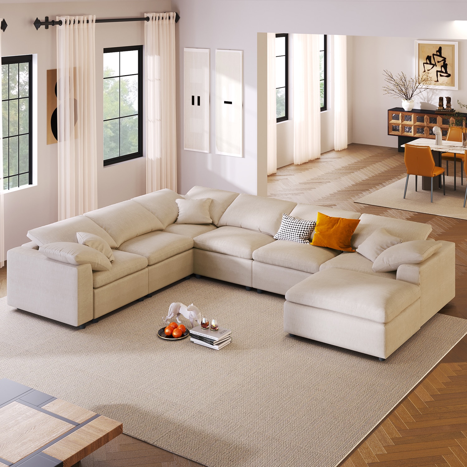 SINOFURN SYA370082GY Sofas-Loveseats - View #4