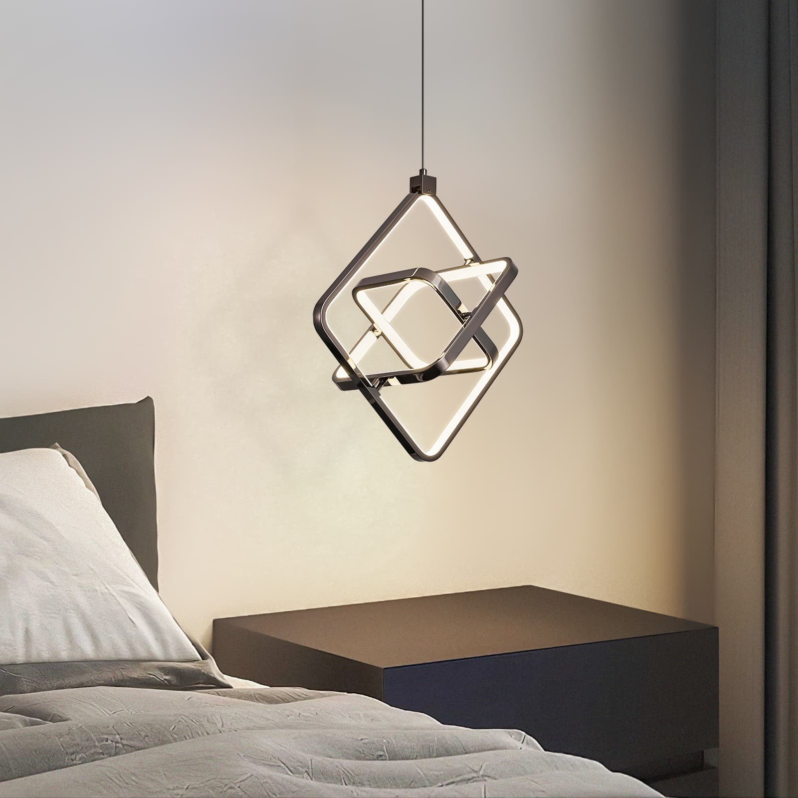 ZHLLMQ JP-564-BLACK-3F Pendant-Lights - View #4