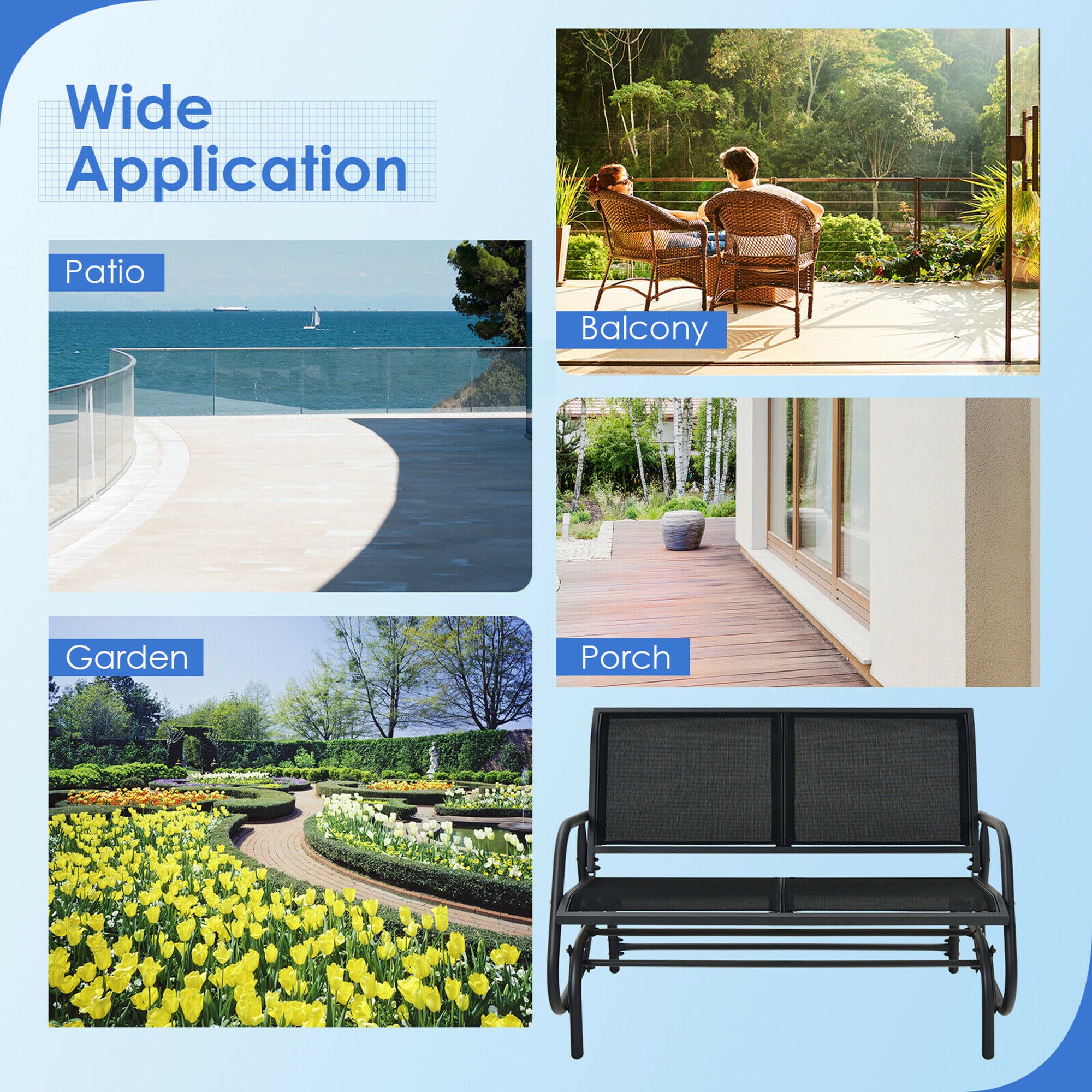 Costway OP70489DK benches - View #6