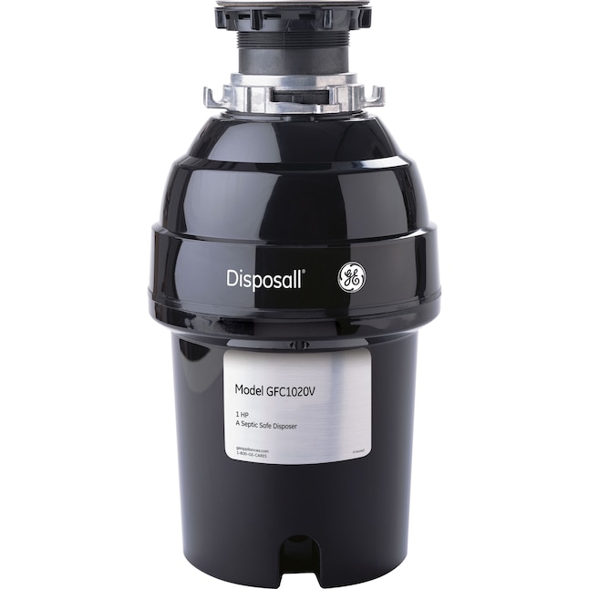 GE 1-HP Continuous Feed Noise Insulation Garbage Disposal GE 1-HP Continuous Feed Noise Insulation Garbage Disposal