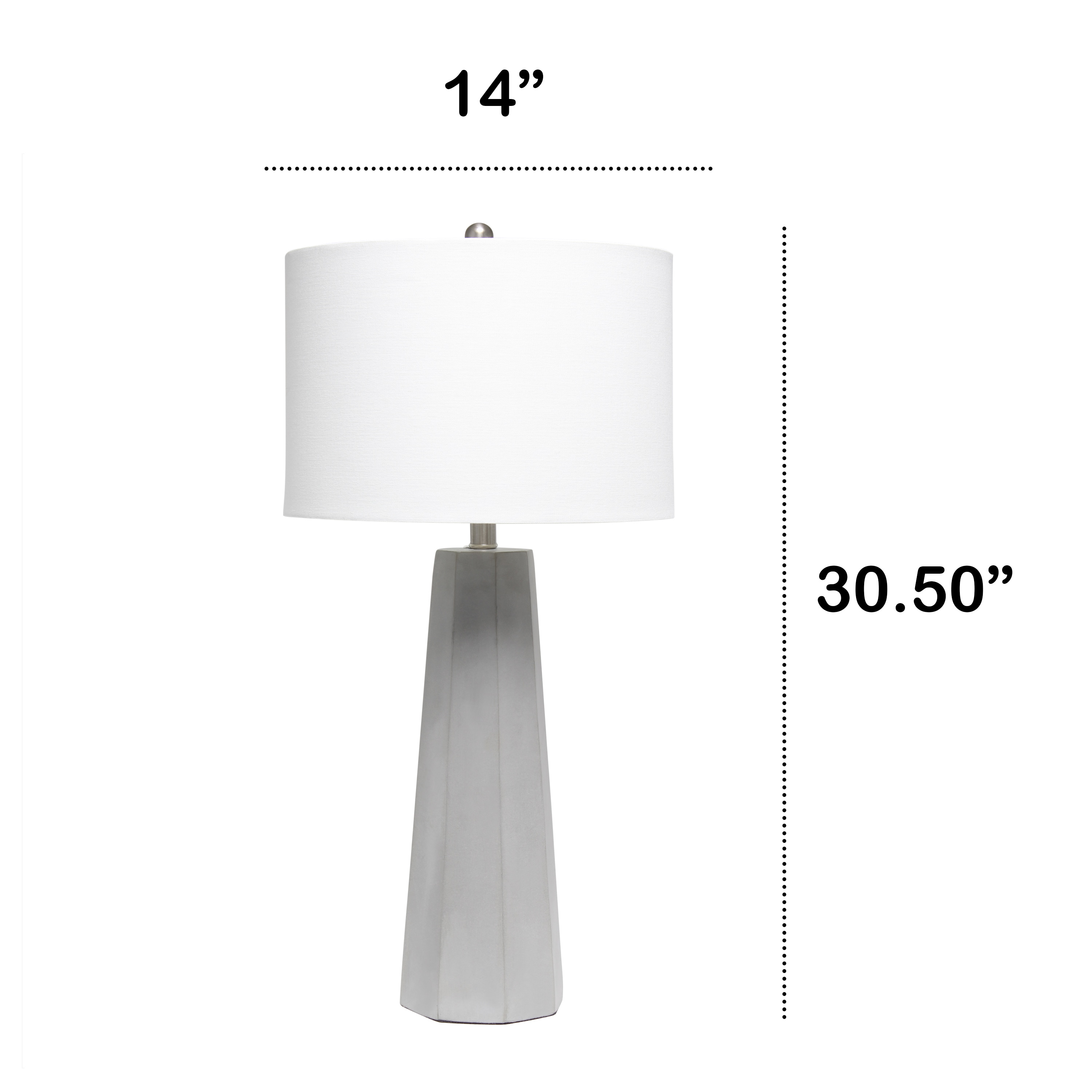 Lalia Home LHT-1011-WH Table-Lamps - View #3