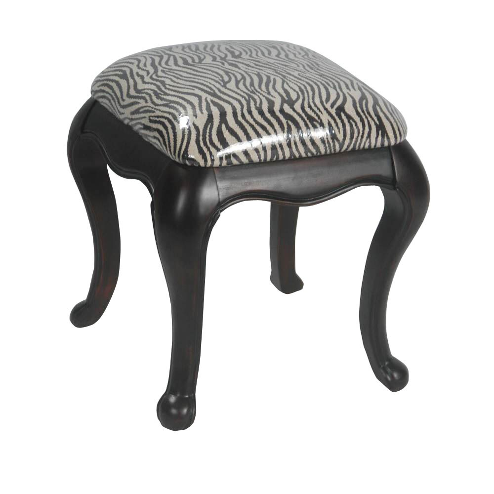 Zebra vanity stool hot sale